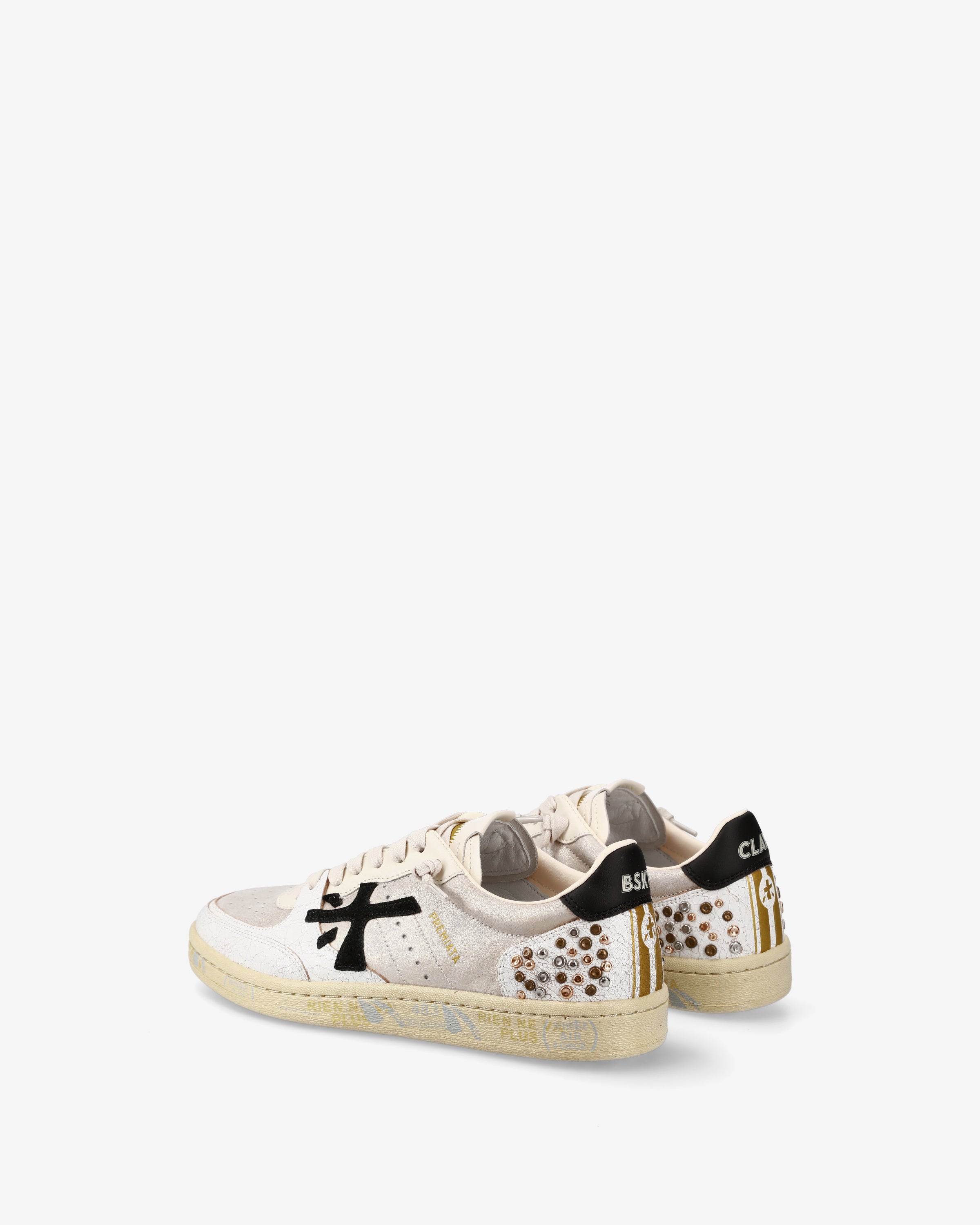 Premiata Bskt Clayd 7661 sneakers cuir blanc femme