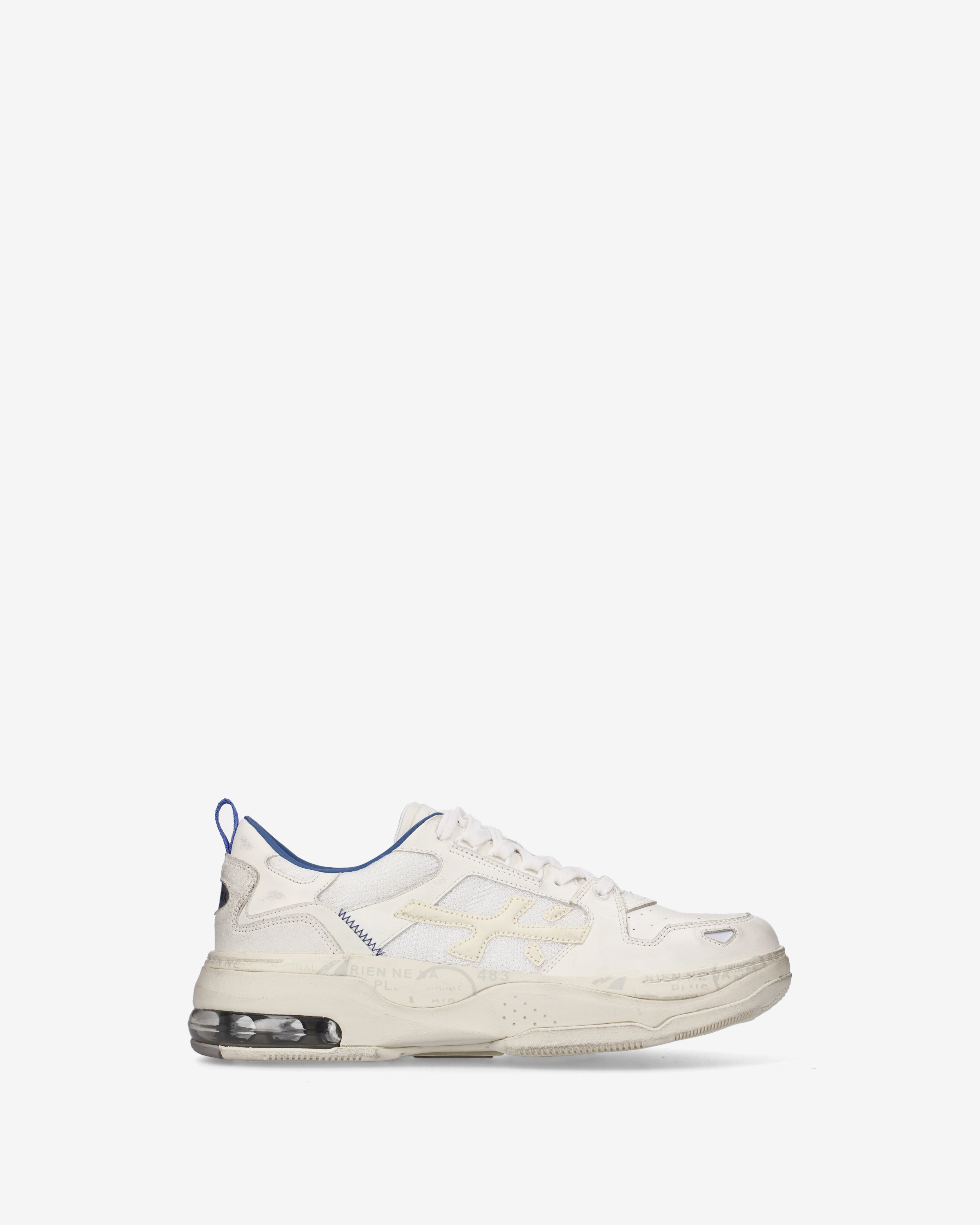 Premiata Drake 522 baskets homme blanc cuir mesh