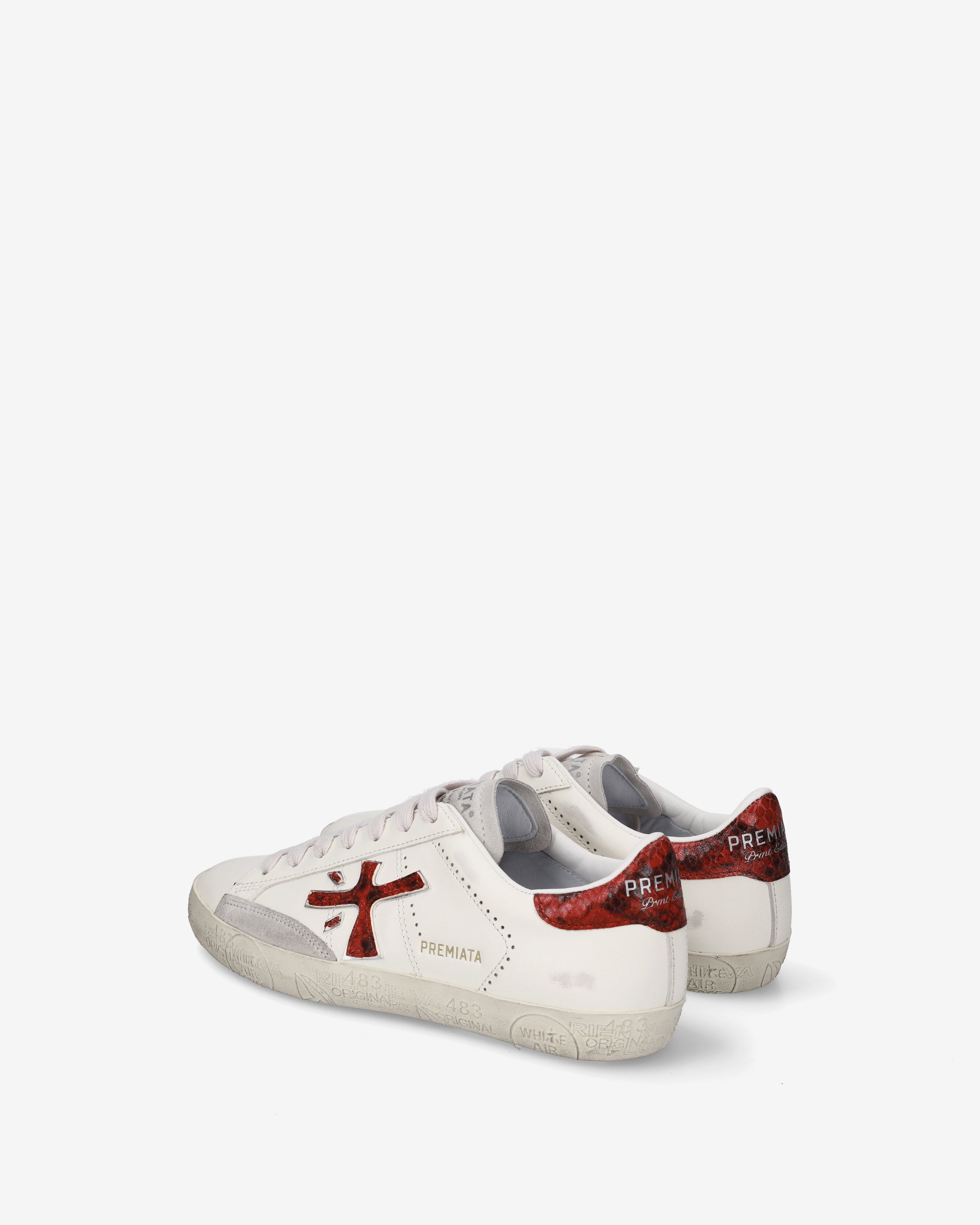 Premiata Stevend 8481 baskets femme crème python