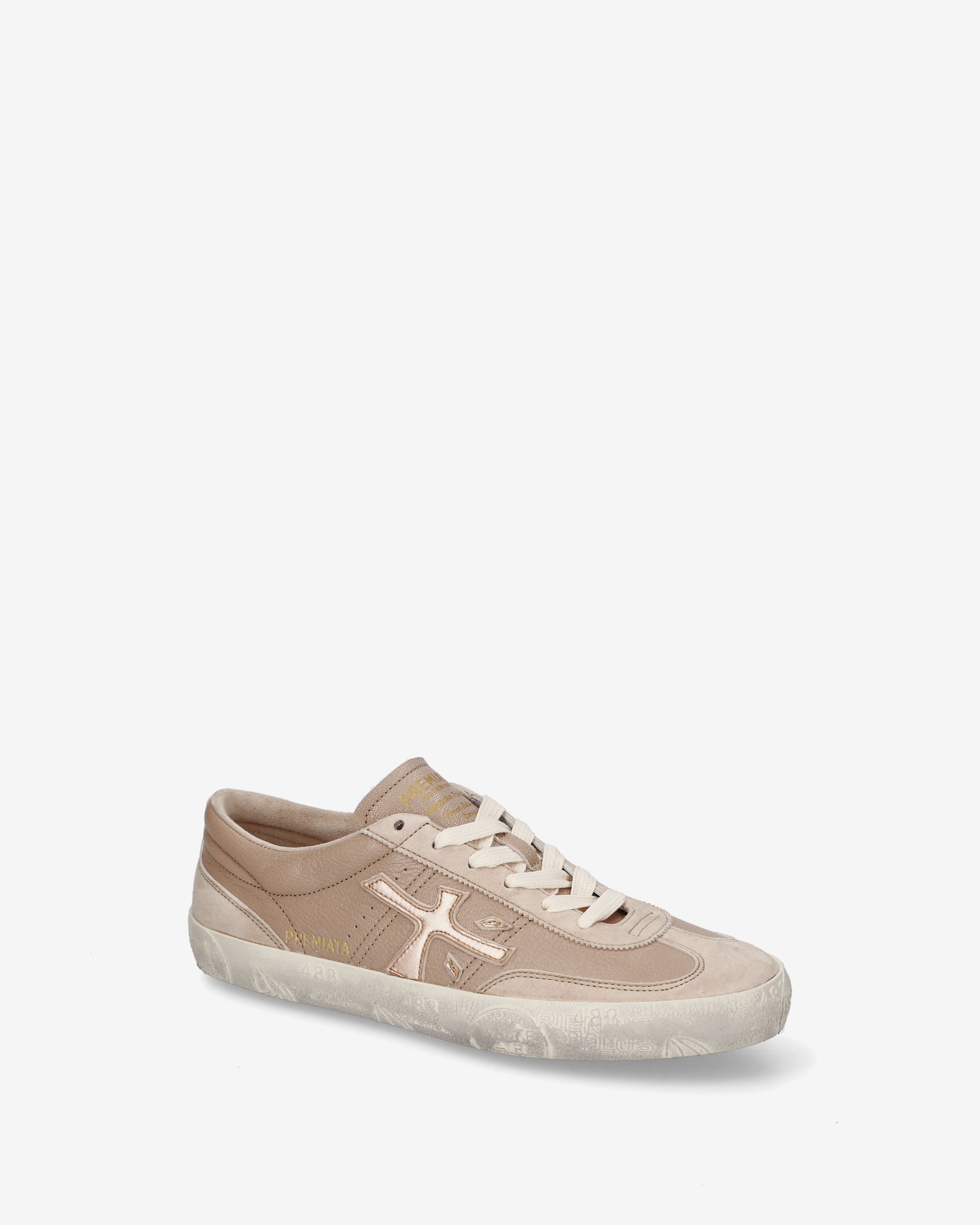 Premiata Davidd 8605 baskets beige cuir femme