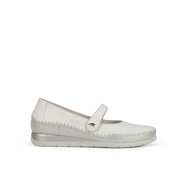Fluchos Sella F2146 chaussures blanc femme compensées