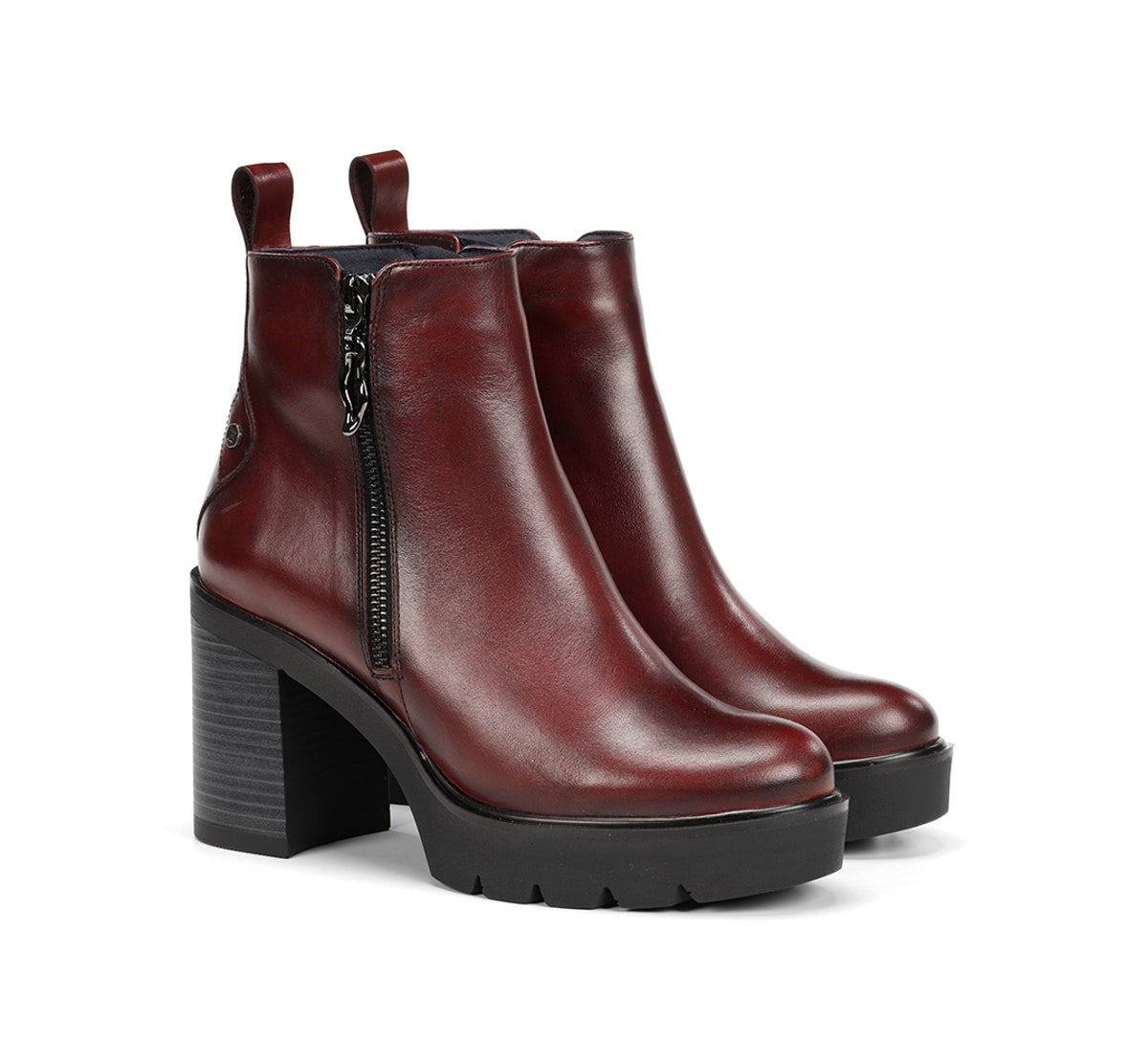 Dorking by Fluchos Alert D9562 bottines bordeaux talon