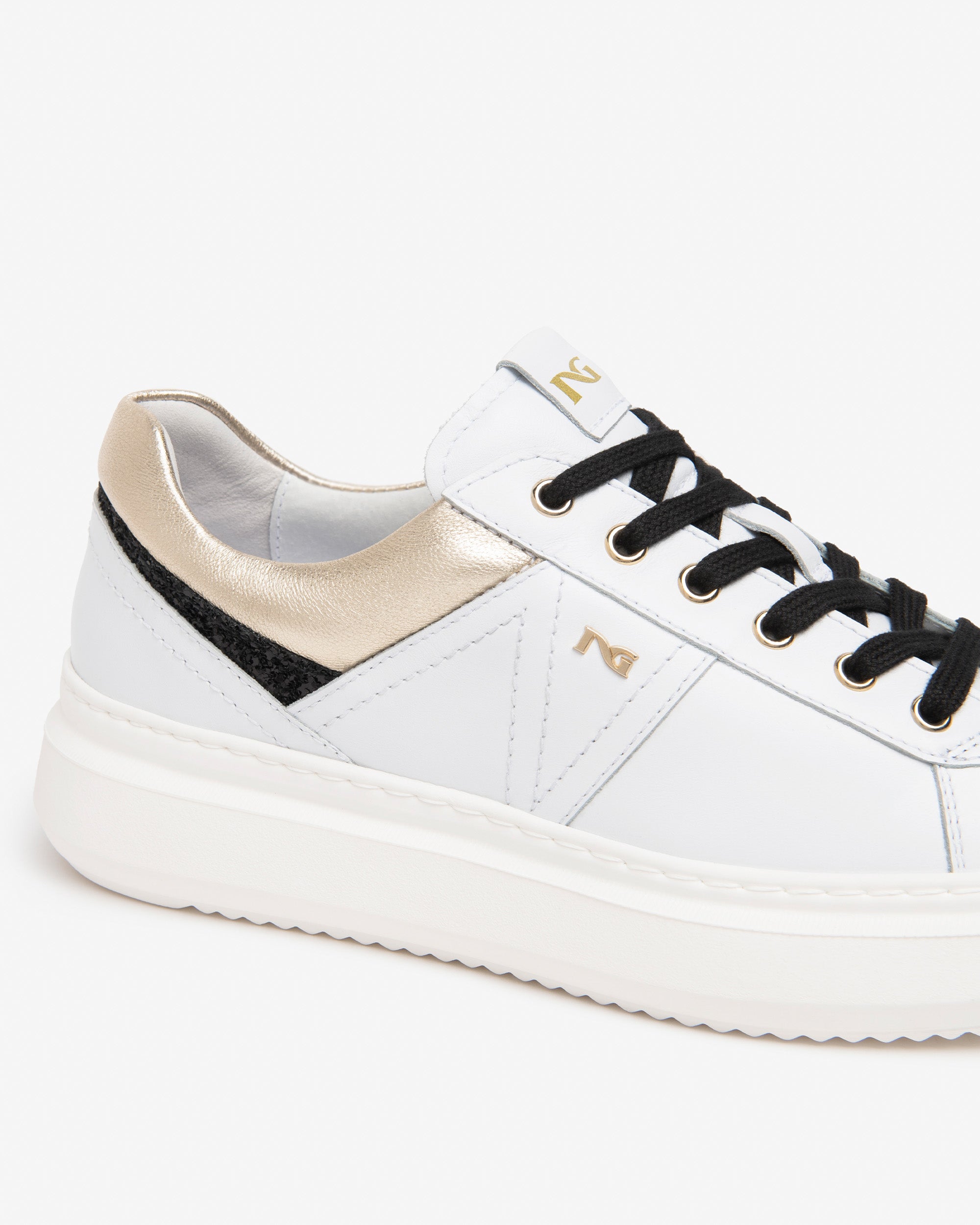 Nero Giardini Sneakers baskets femme cuir plateforme