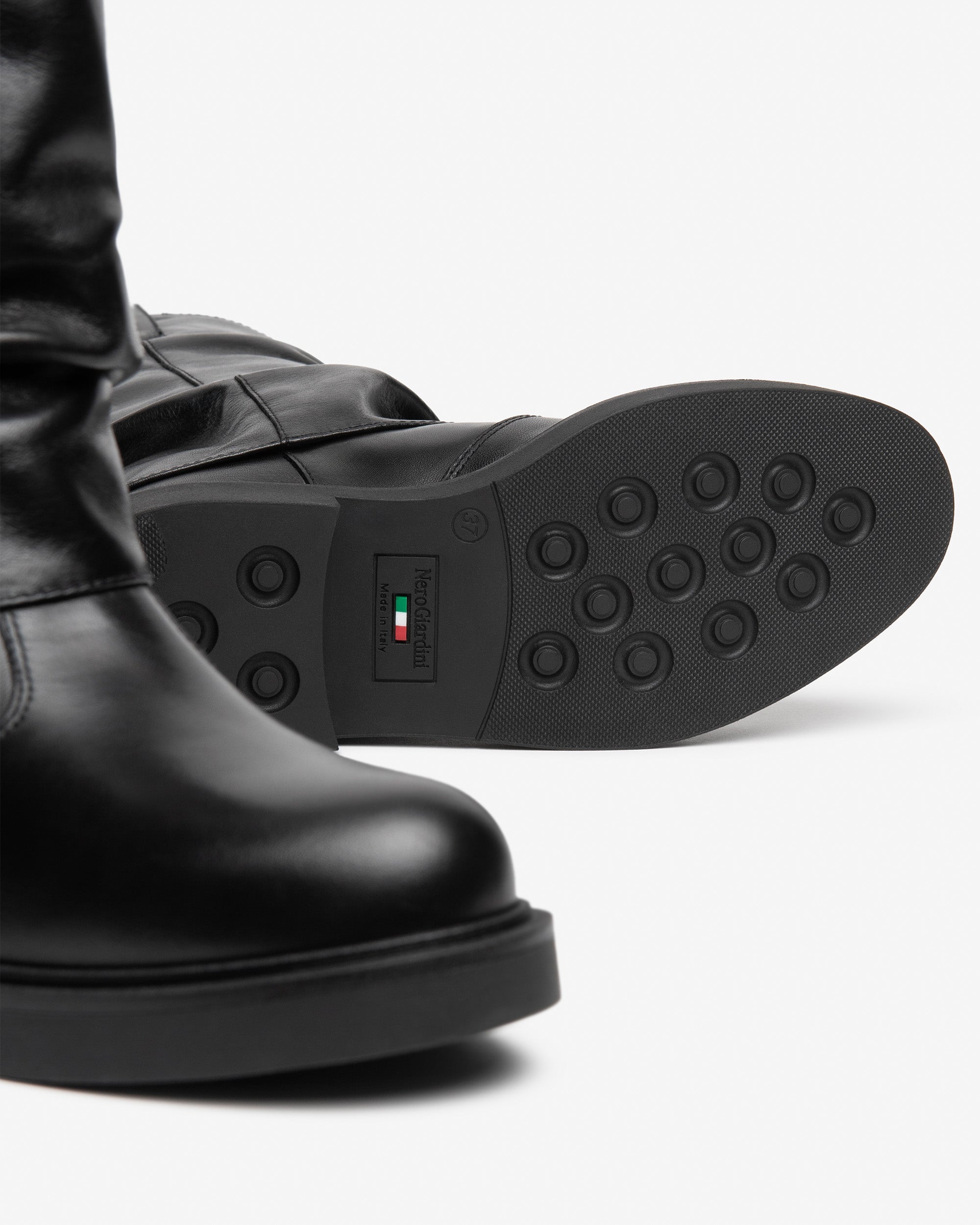Nero Giardini Boots bottes cuir femme talon 35 mm