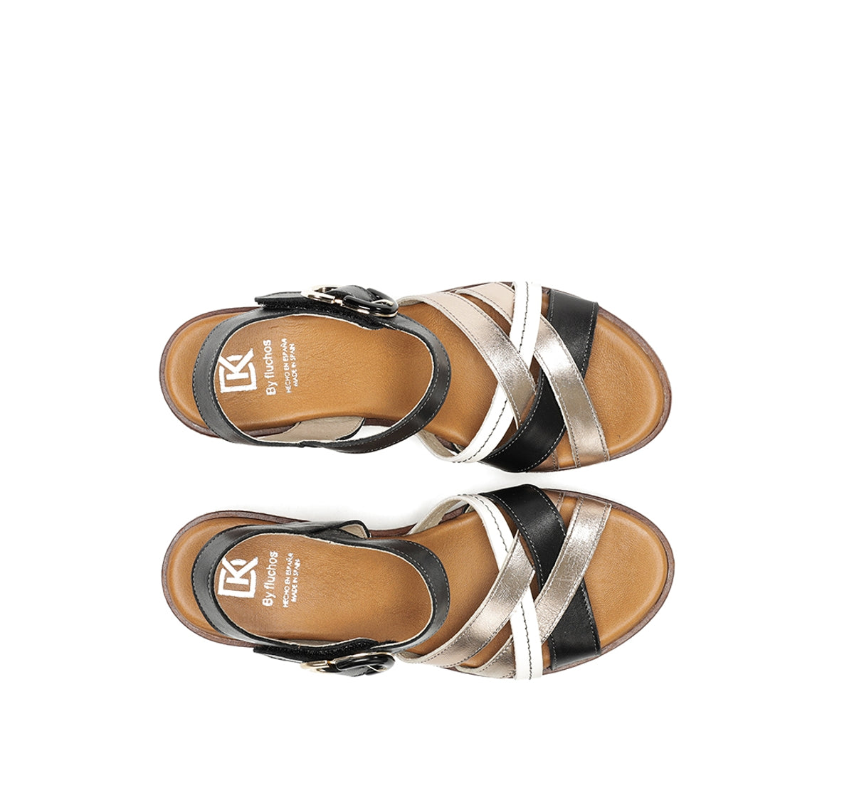 Dorking by Fluchos Nido D9639 sandale noire femme