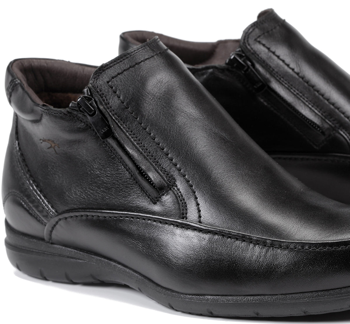 Fluchos Luca 87830 bottines homme noir cuir confort