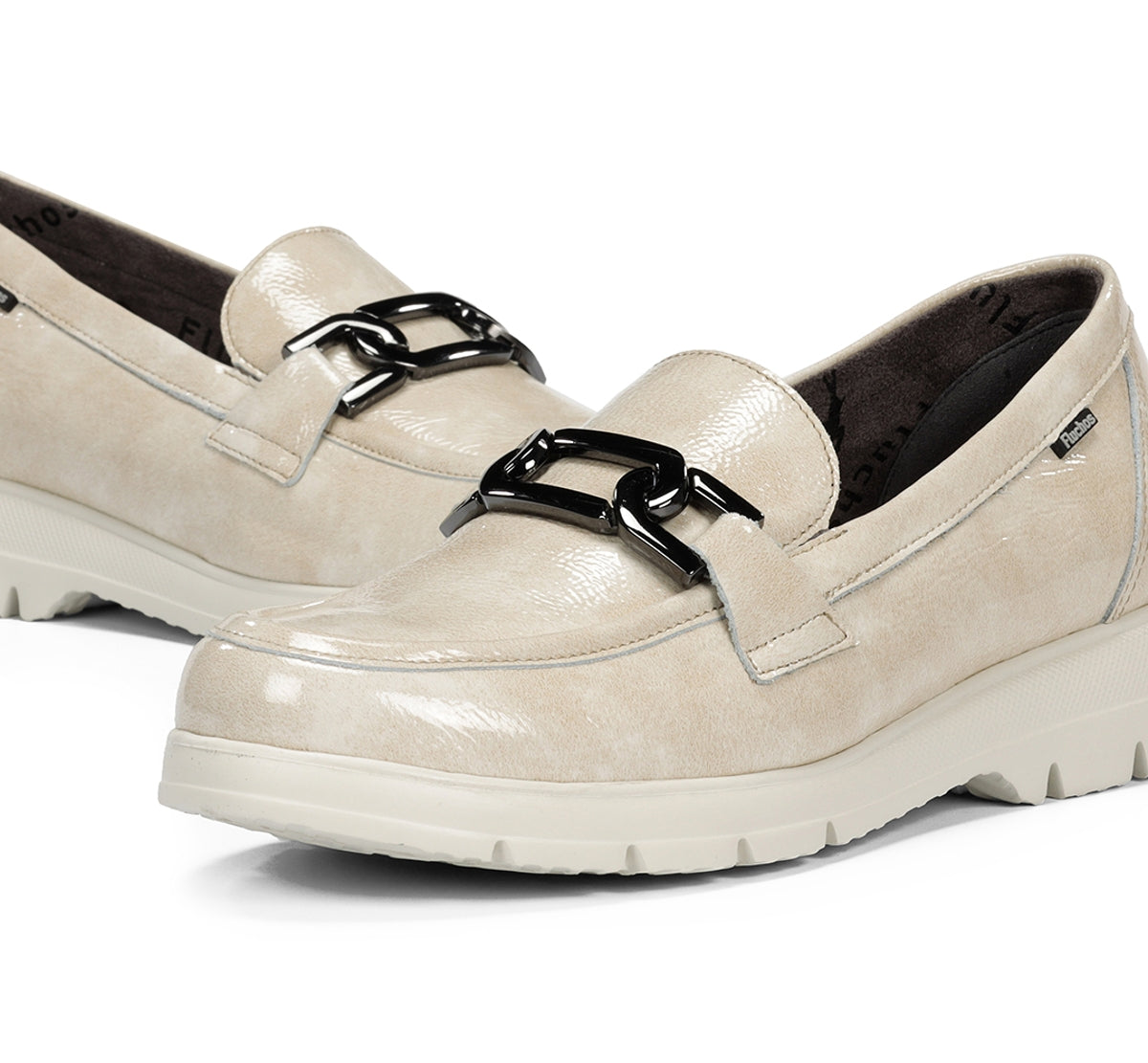 Fluchos Gladis F1794 mocassin femme gris