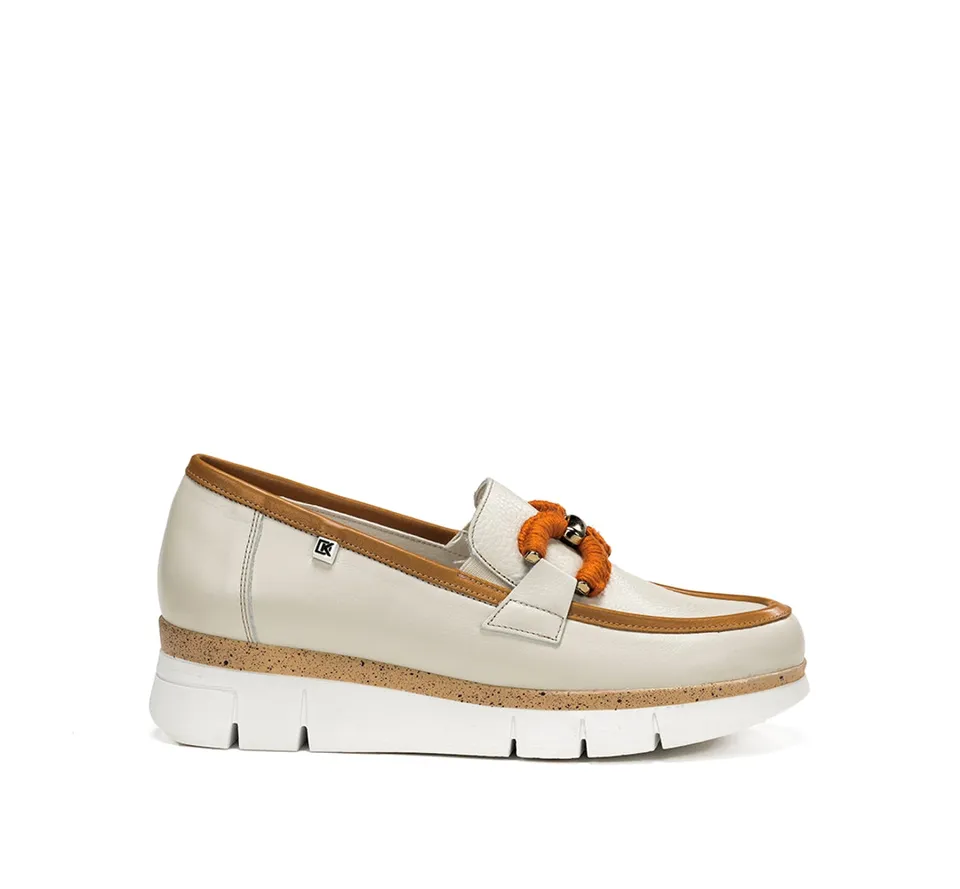 Dorking India D9298 mocassins taupe femme