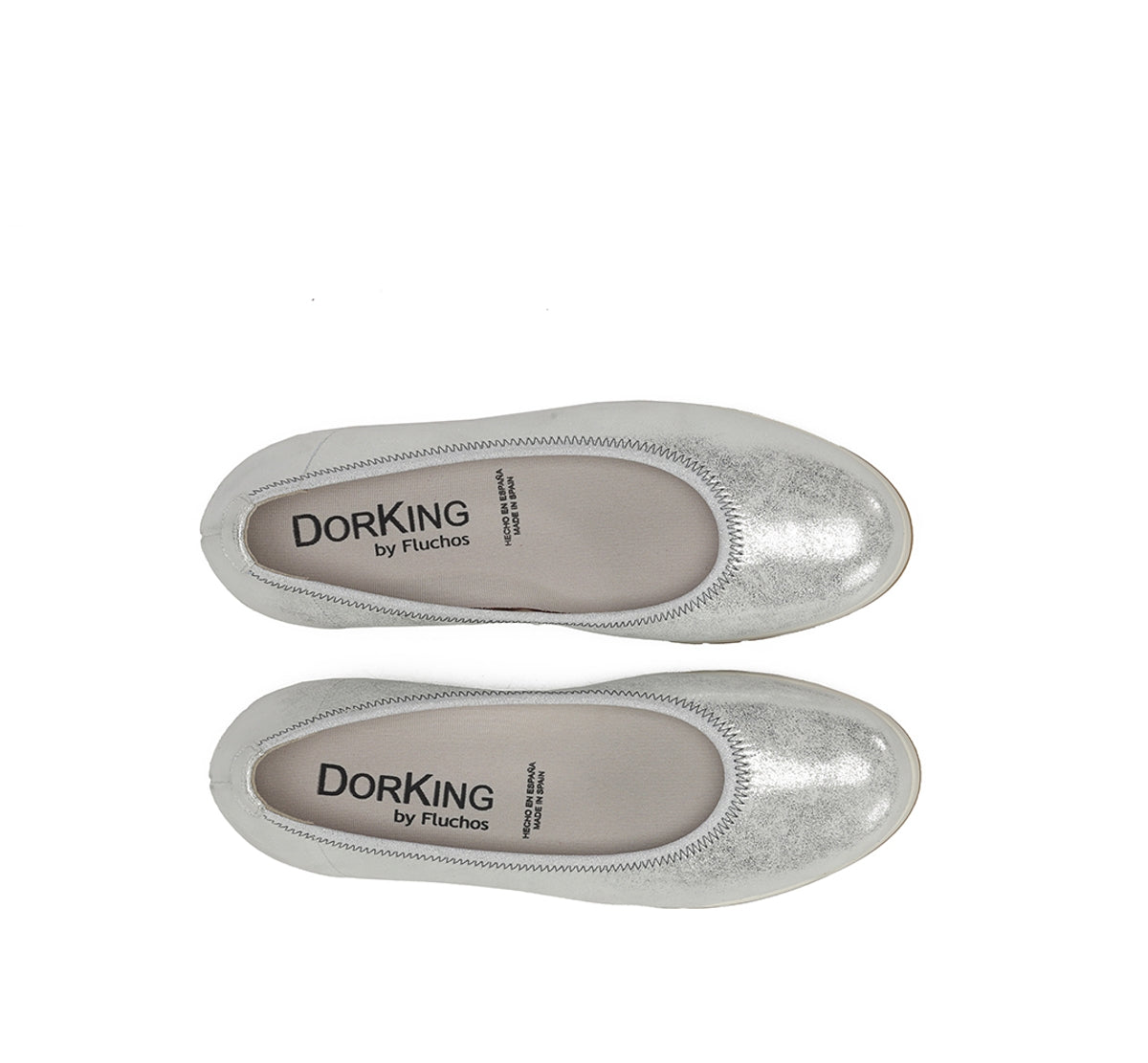 Dorking Swim D9712 ballerines femme argent légères
