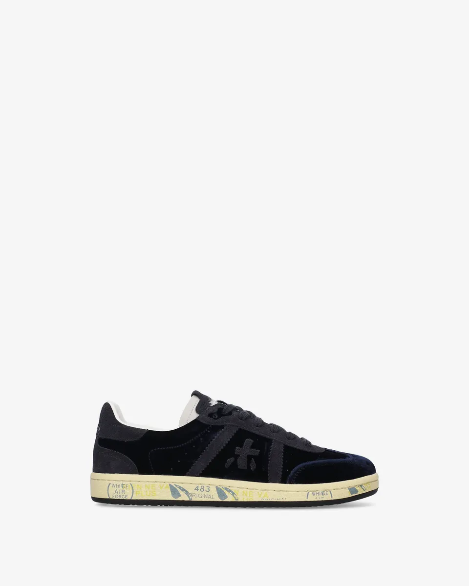 Premiata Bonnied 8705 baskets bleu marine velours