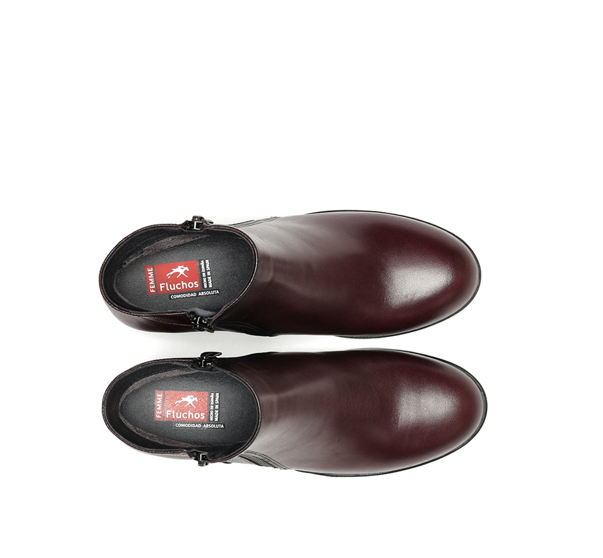 Fluchos Aliss F1367 bottines bordeaux femme cuir