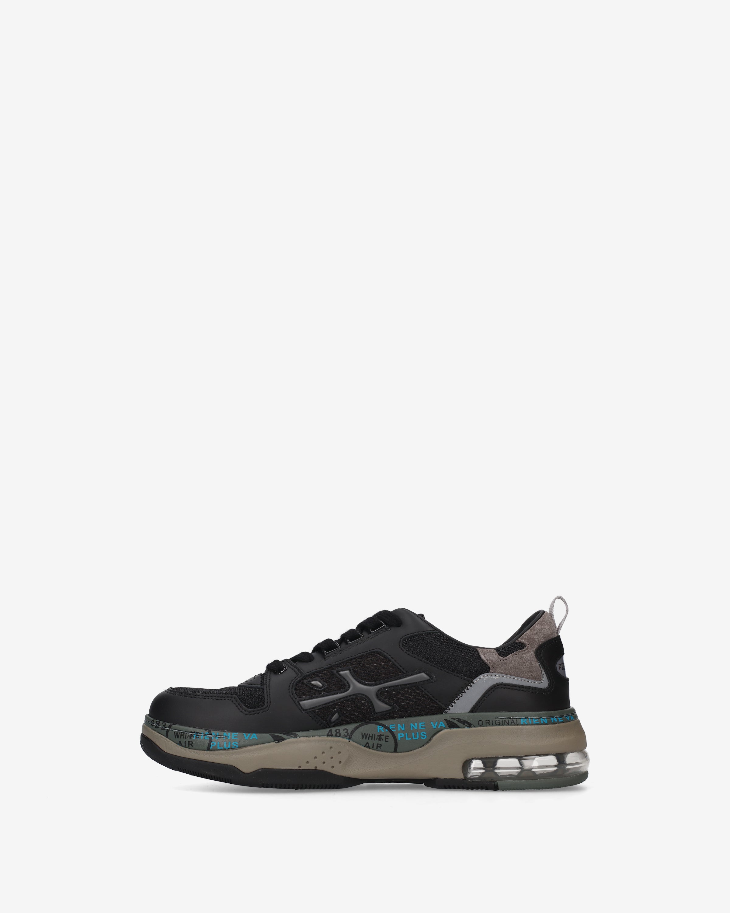 Premiata Drake 524 sneakers homme cuir noir semelle air