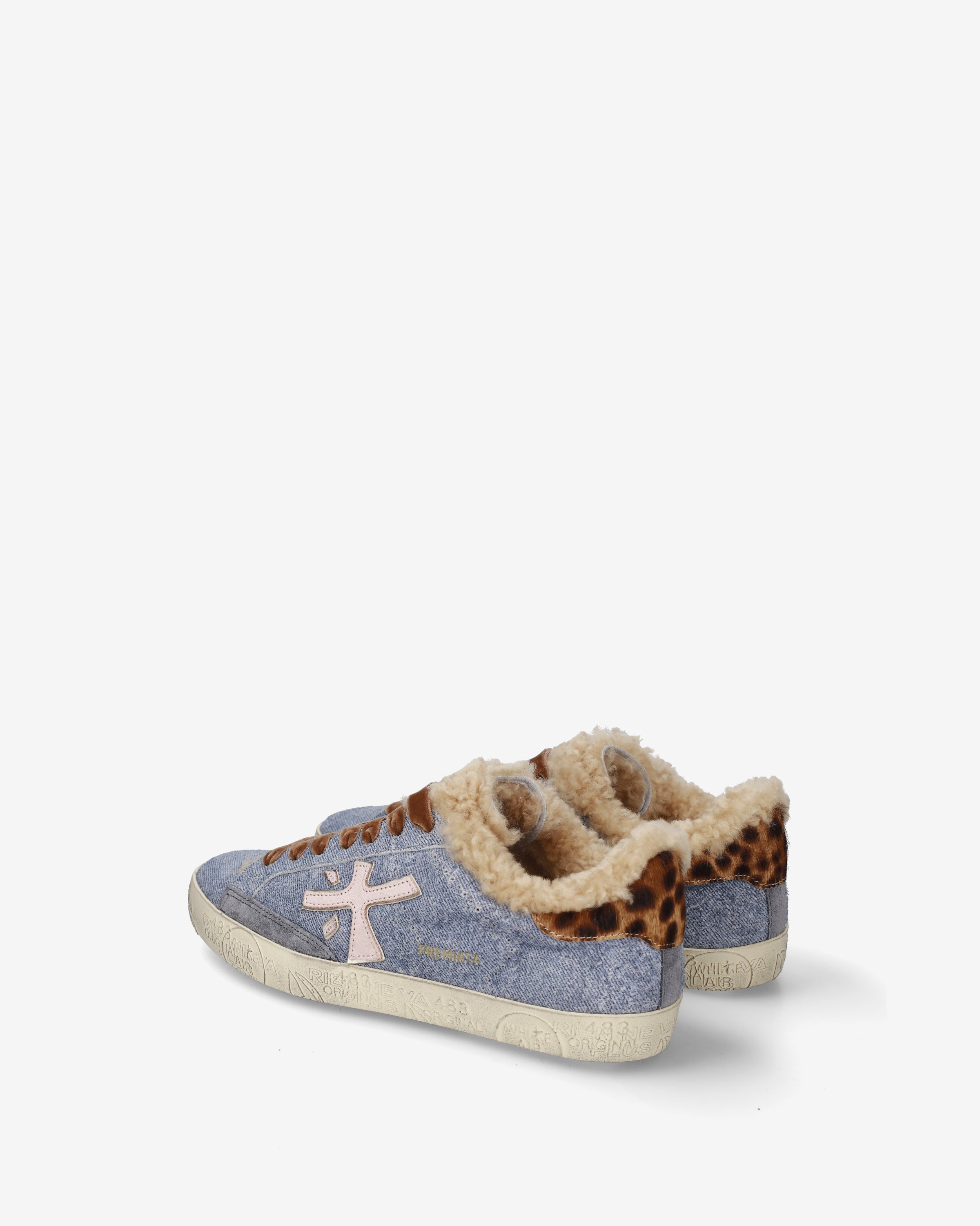 Premiata Stevend 8698m baskets jean bleu clair