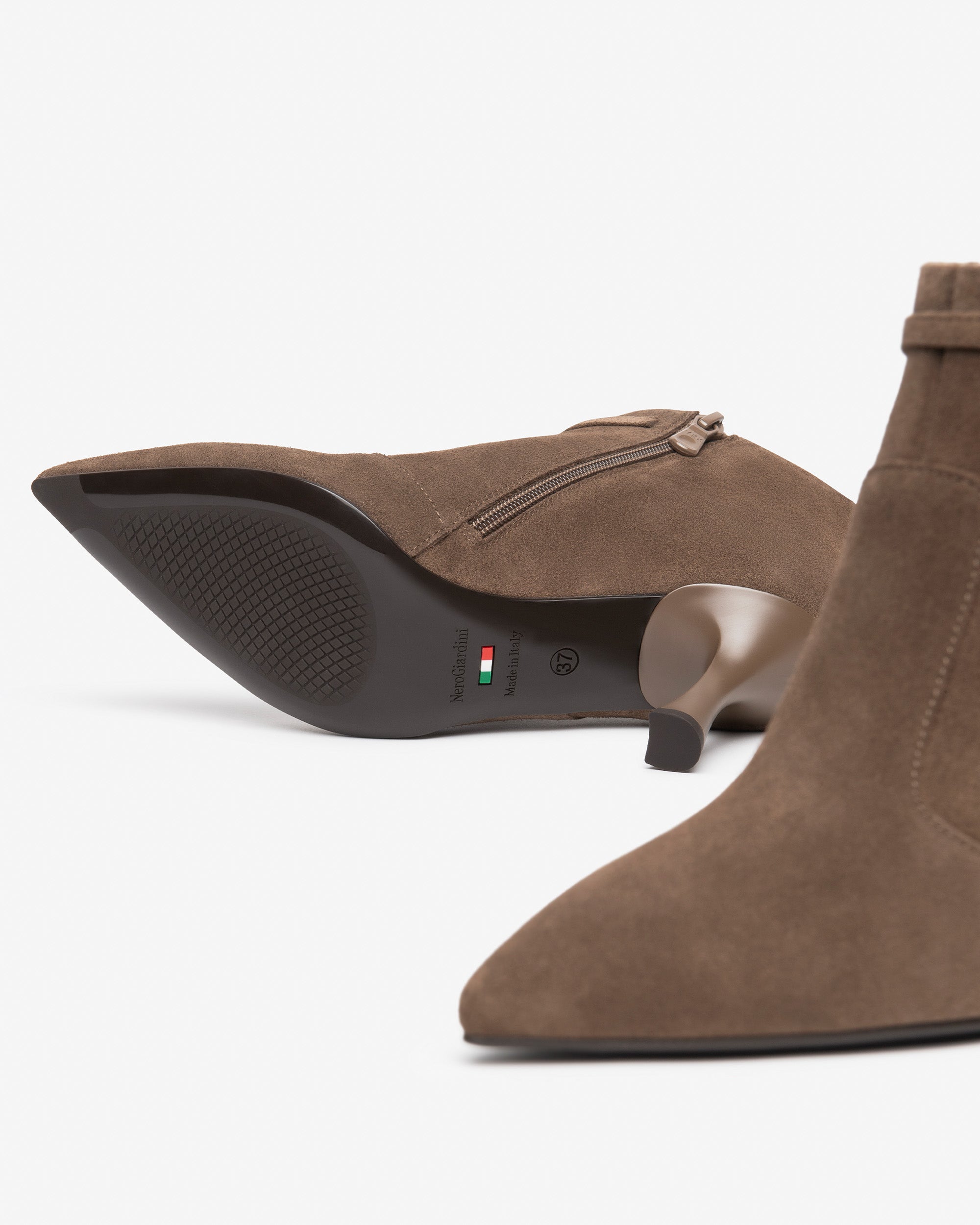 Nero Giardini Ankle Booties bottines femme daim talon