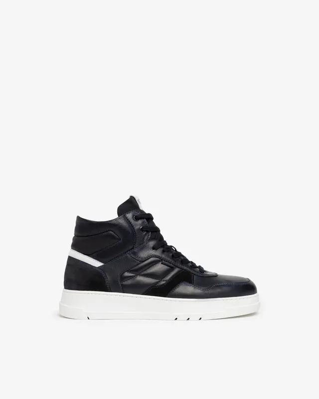 Nero Giardini Sneakers baskets montantes cuir et daim homme