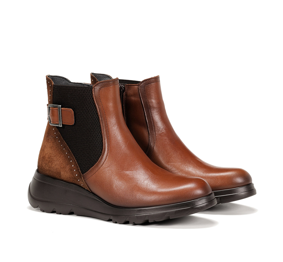 Fluchos Mellea F1529 bottines marron compensées