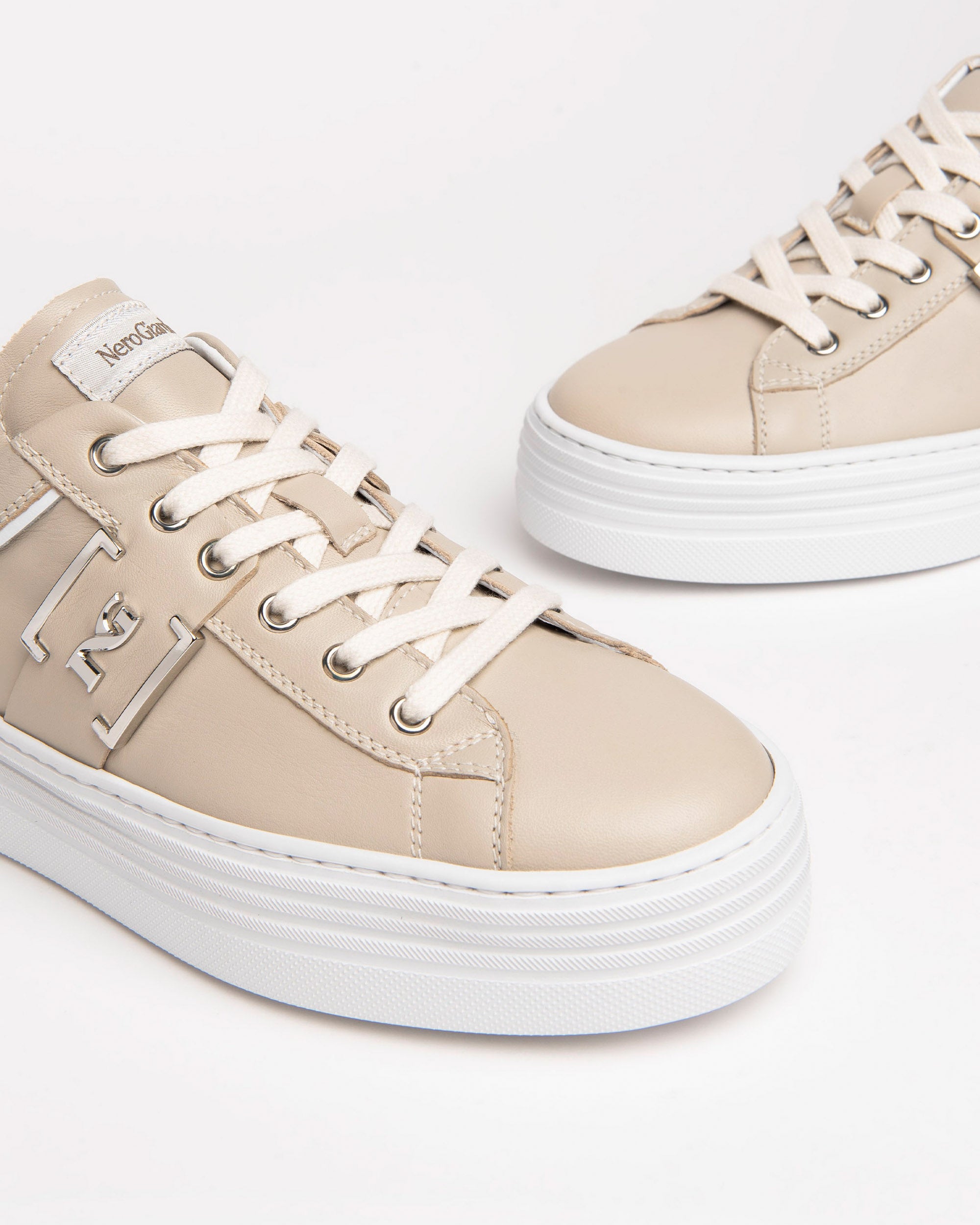 Nero Giardini Sneakers basket cuir femme 38 cuir