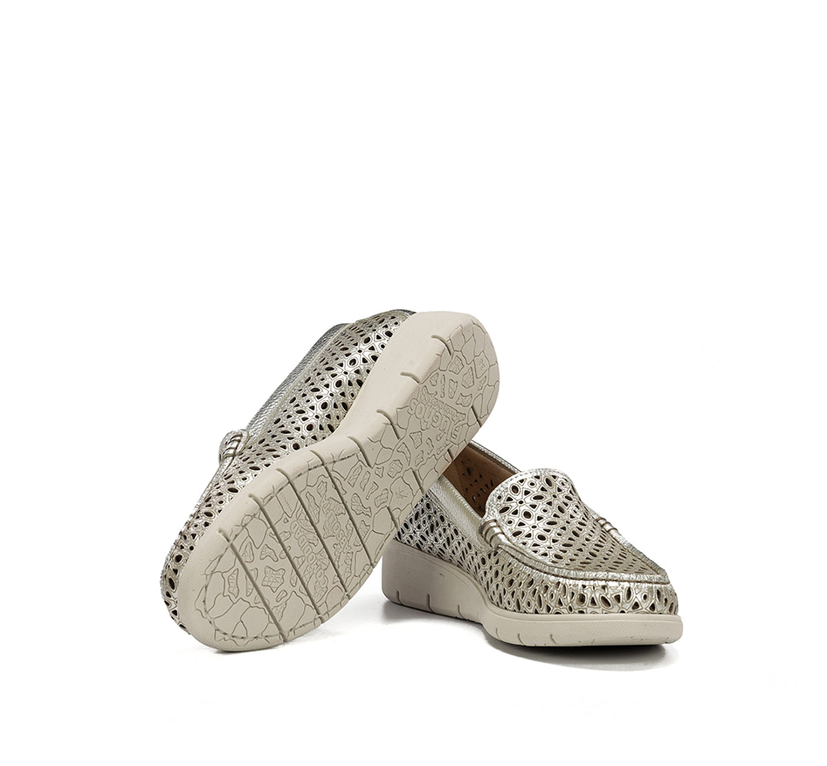 Fluchos Fluvia F2422 Mocassin Cuir Doré Femme