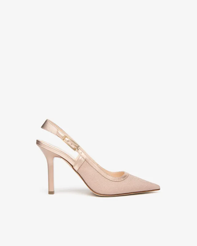 Nero Giardini Slingback escarpins cuir femme tissu Made in Italy
