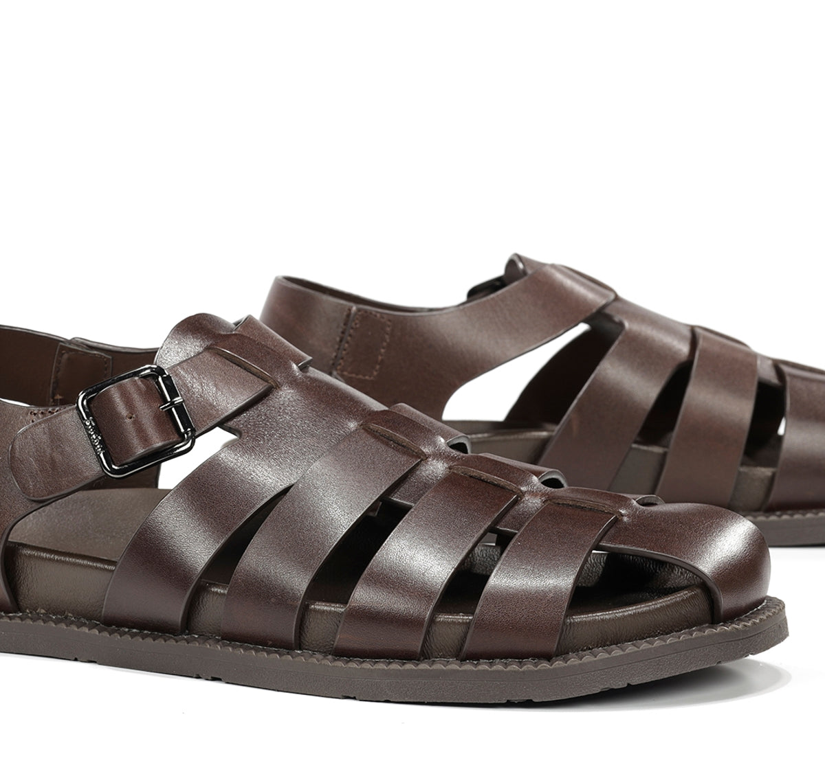 Fluchos Bari F2450 sandales cuir marron homme