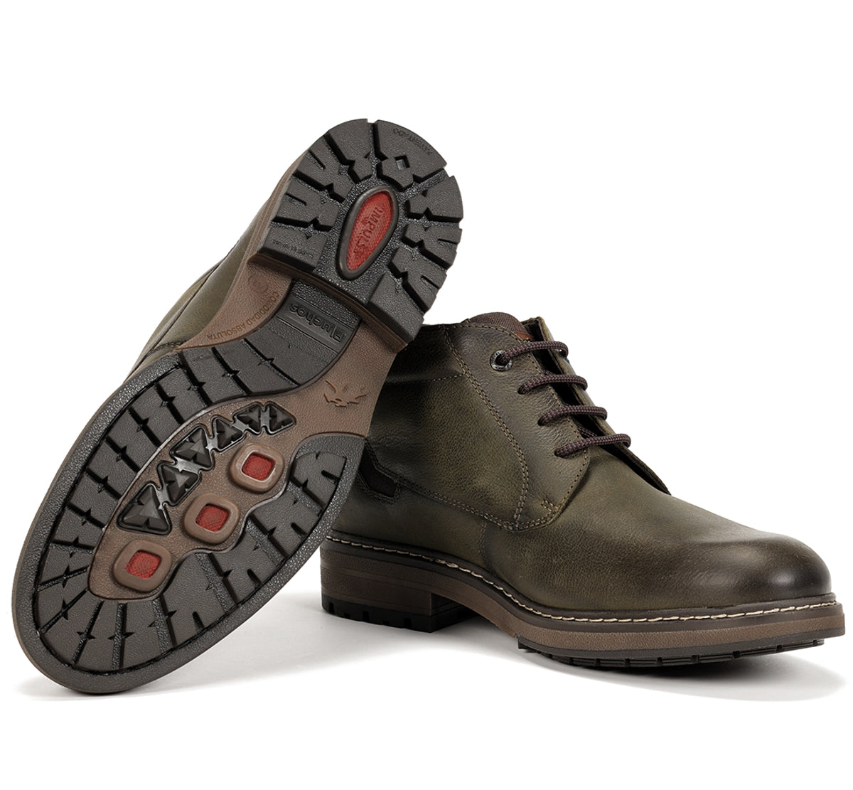Fluchos Truman F1593 bottine verte cuir homme