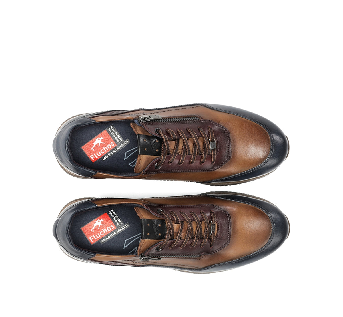 Fluchos Samir F2263 basket homme marron confort rembourré