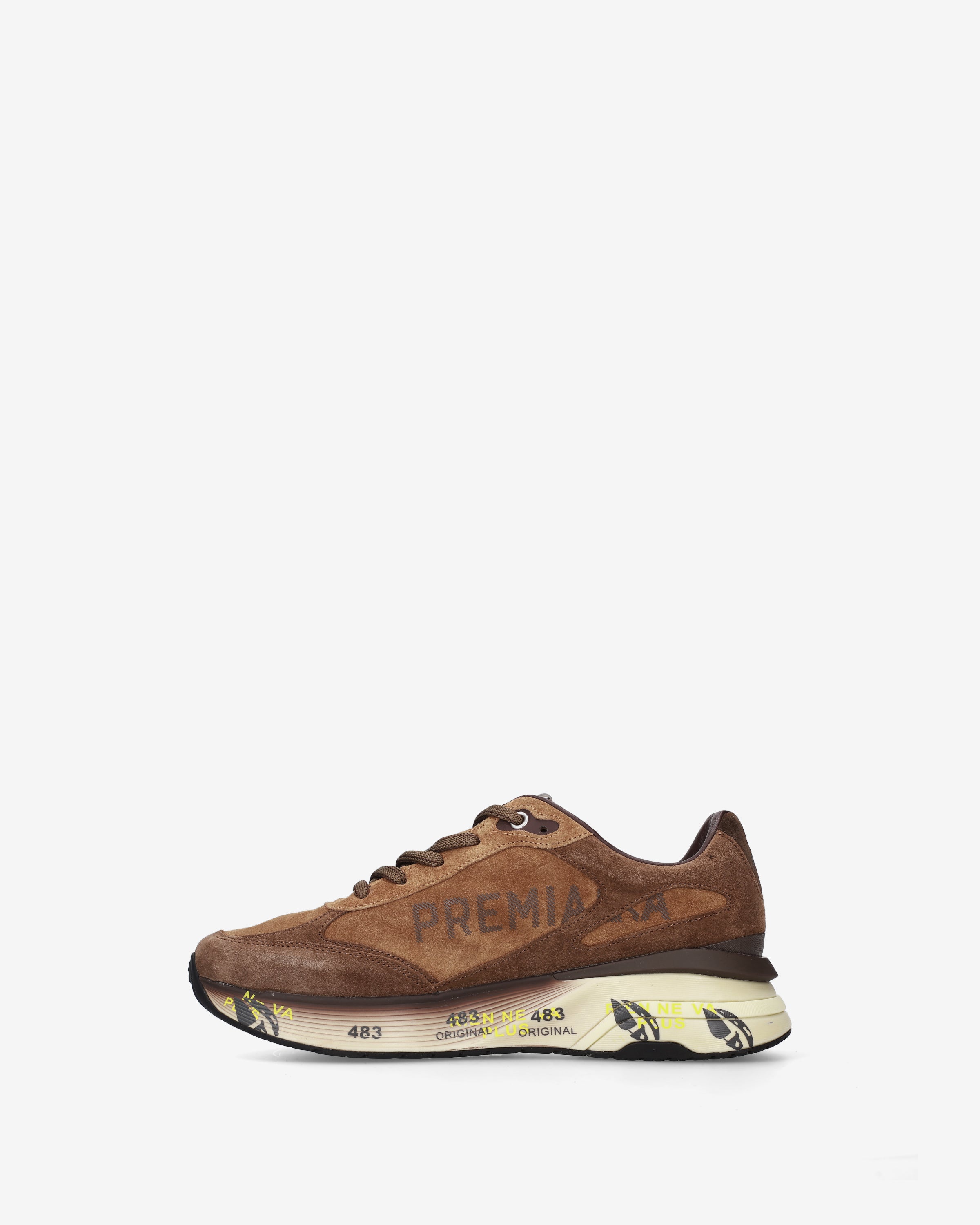 Premiata Moerun 8539 baskets homme marron daim