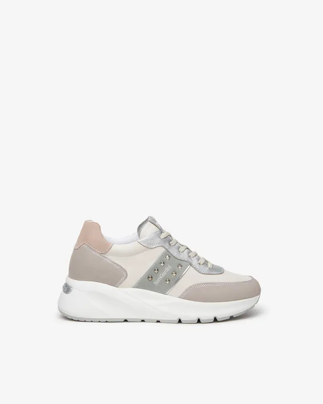 Nero Giardini Sneakers baskets cuir daim femme printemps