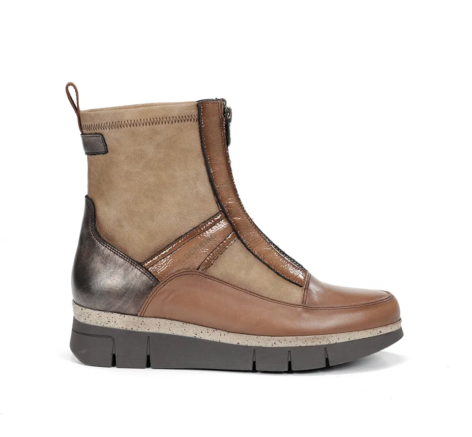Fluchos Dorking India D9331 bottines femme marron cuir