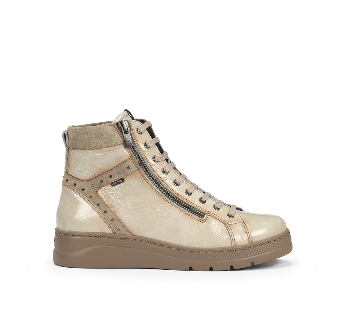 Fluchos Botines Pompas F2250 bottine taupe femme cuir