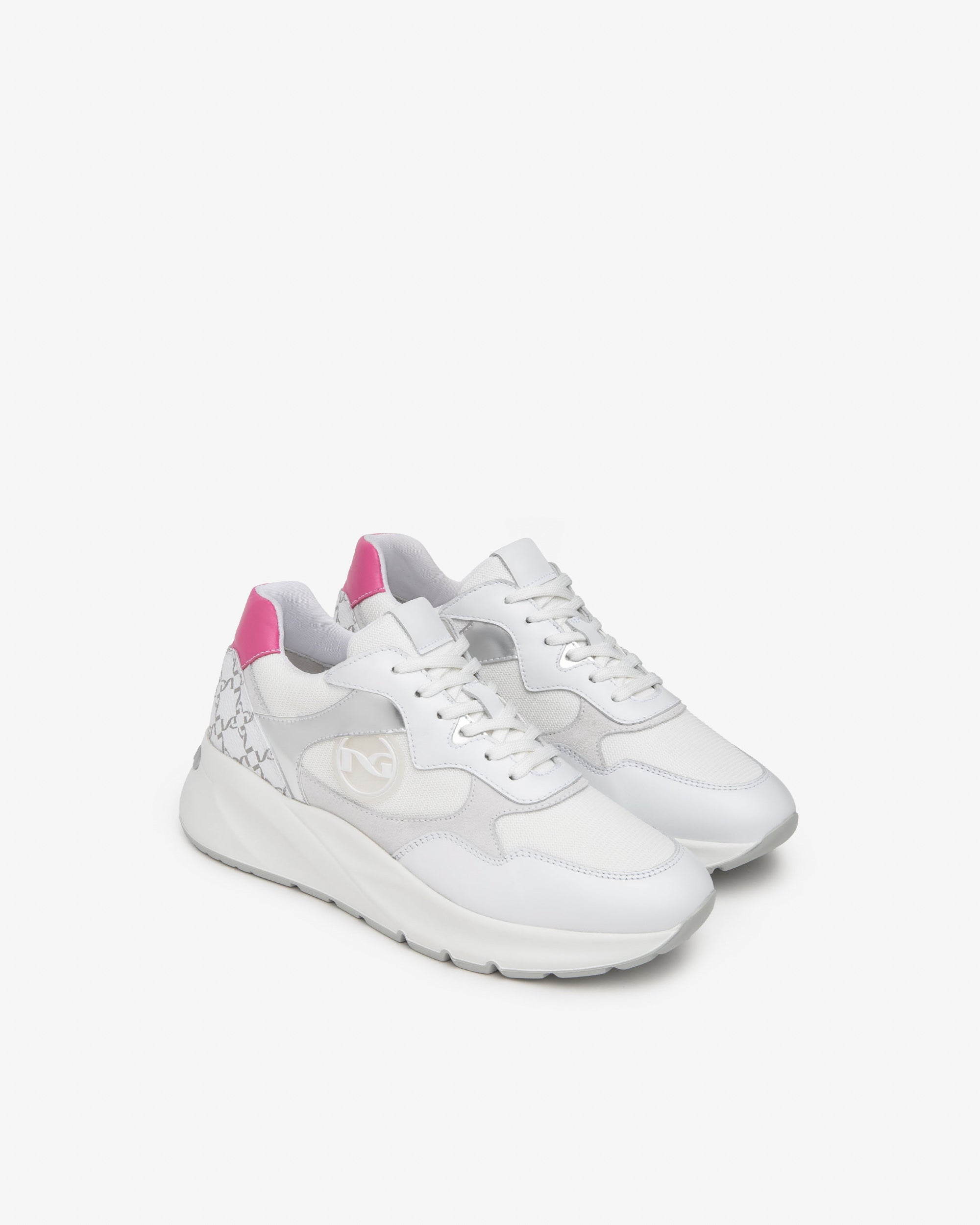 Nero Giardini Sneakers baskets cuir femme toile