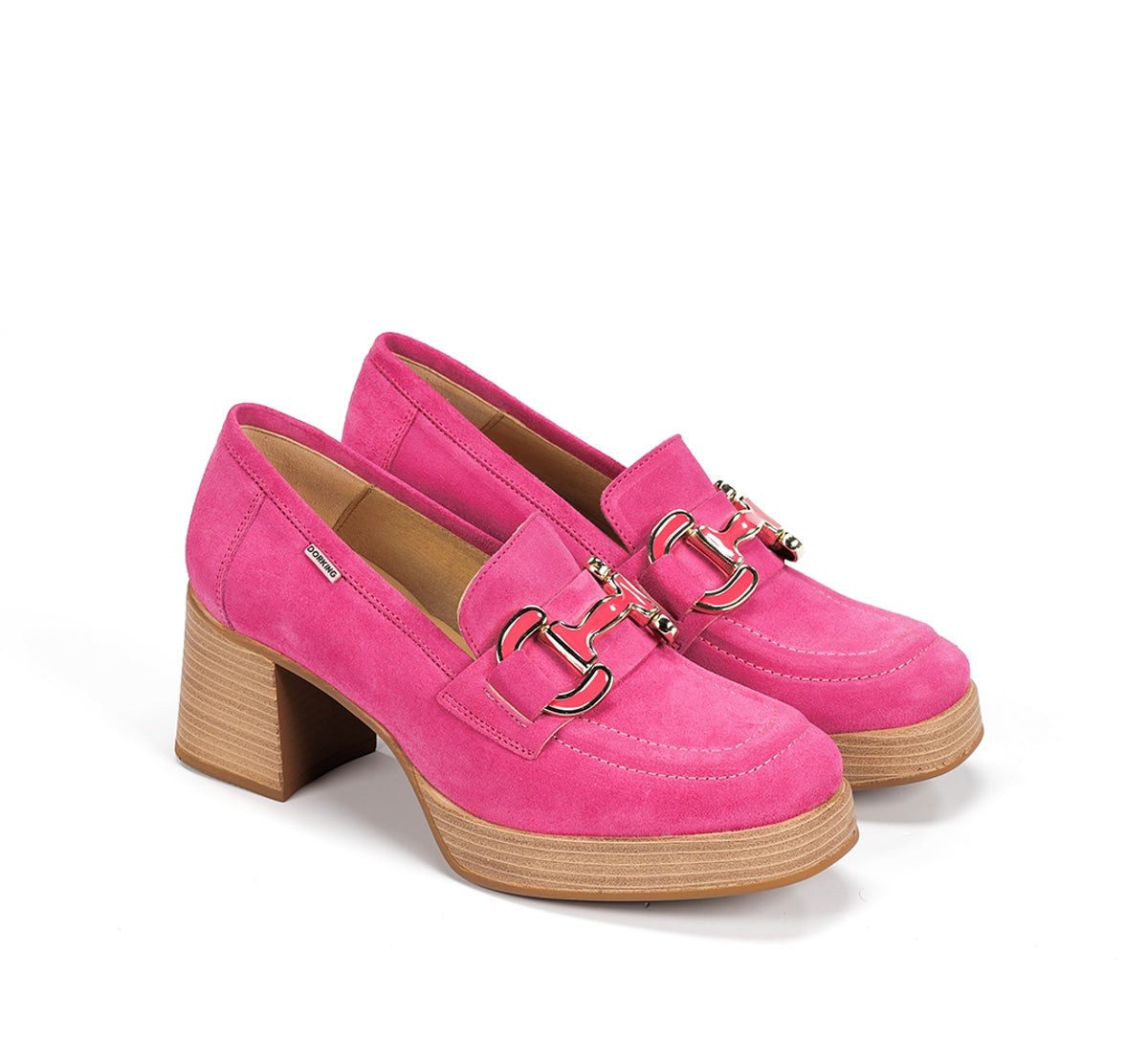 Dorking by Fluchos Cristel D9232 mocassin rose femme
