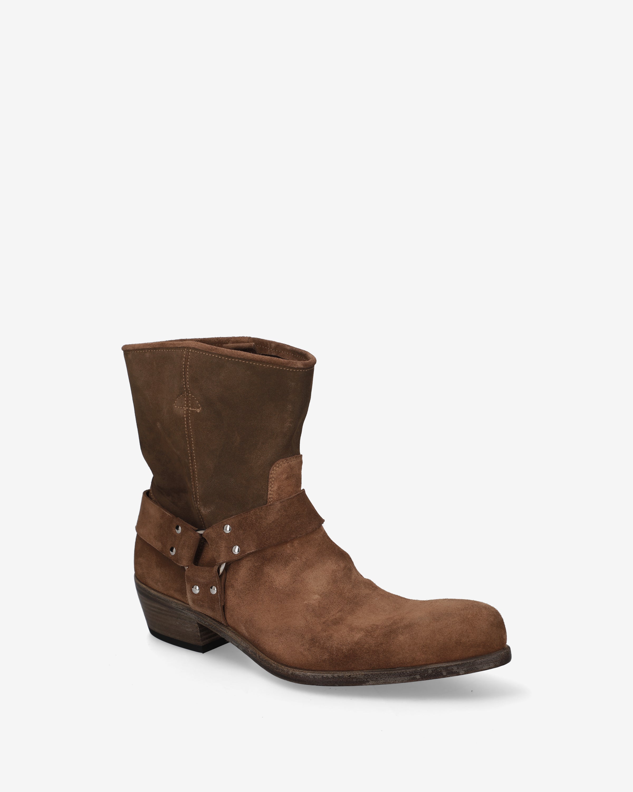 Premiata Boots Engineer homme daim cigare sangle anneau