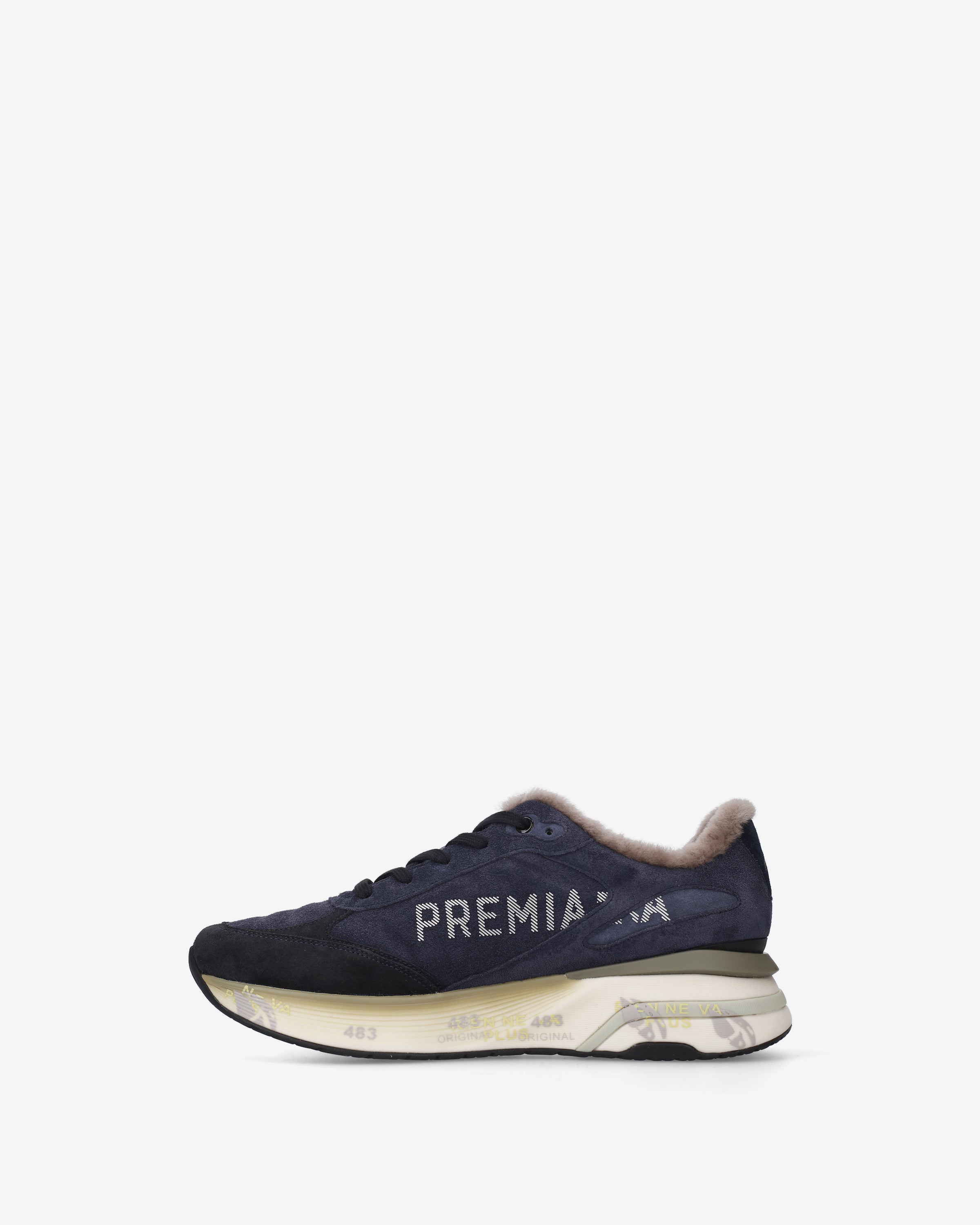 Premiata Moerun 7776M Sneakers Bleu Nuit Fourrée