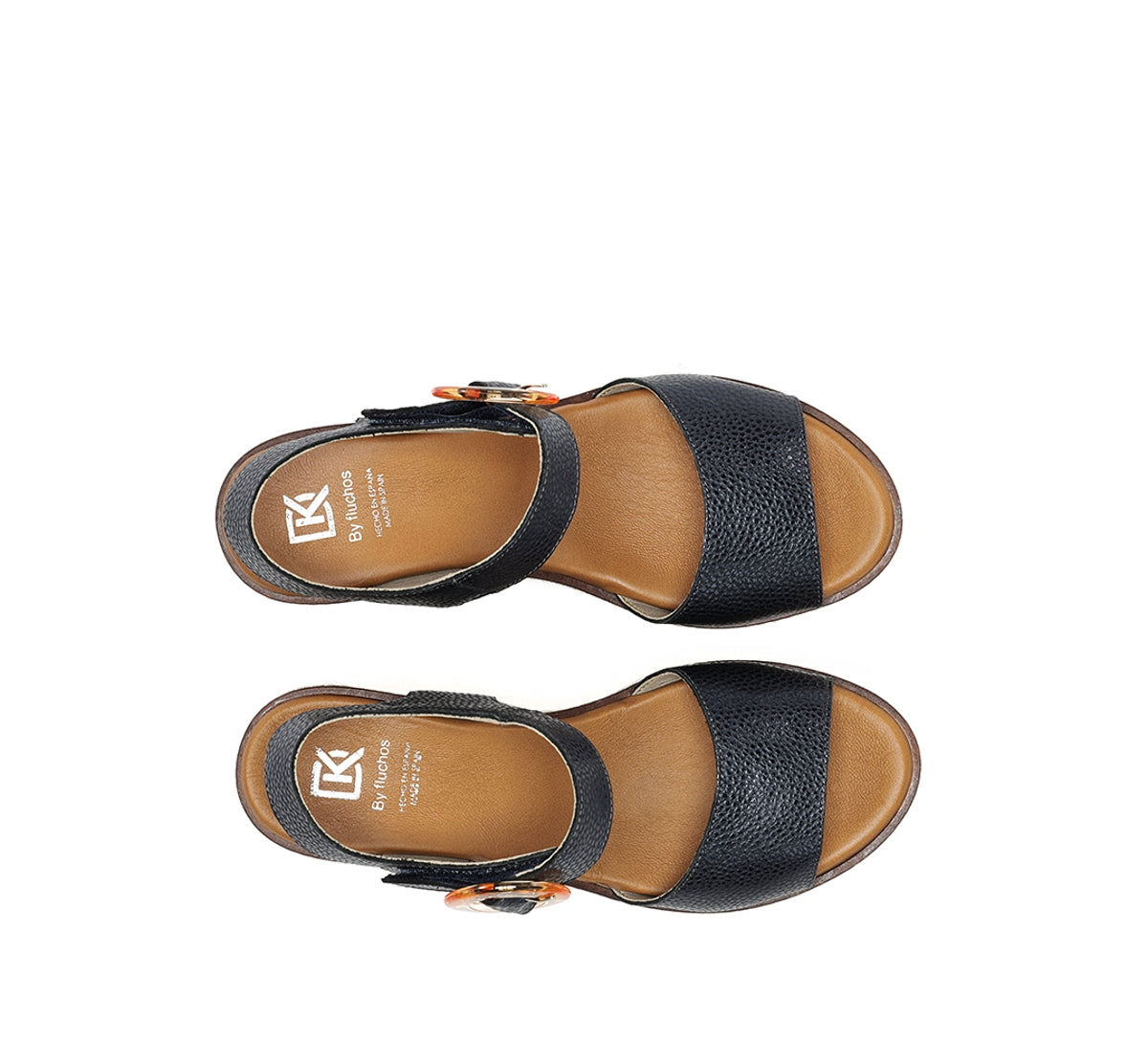 Dorking Nido D9450 sandale femme bleu plateforme