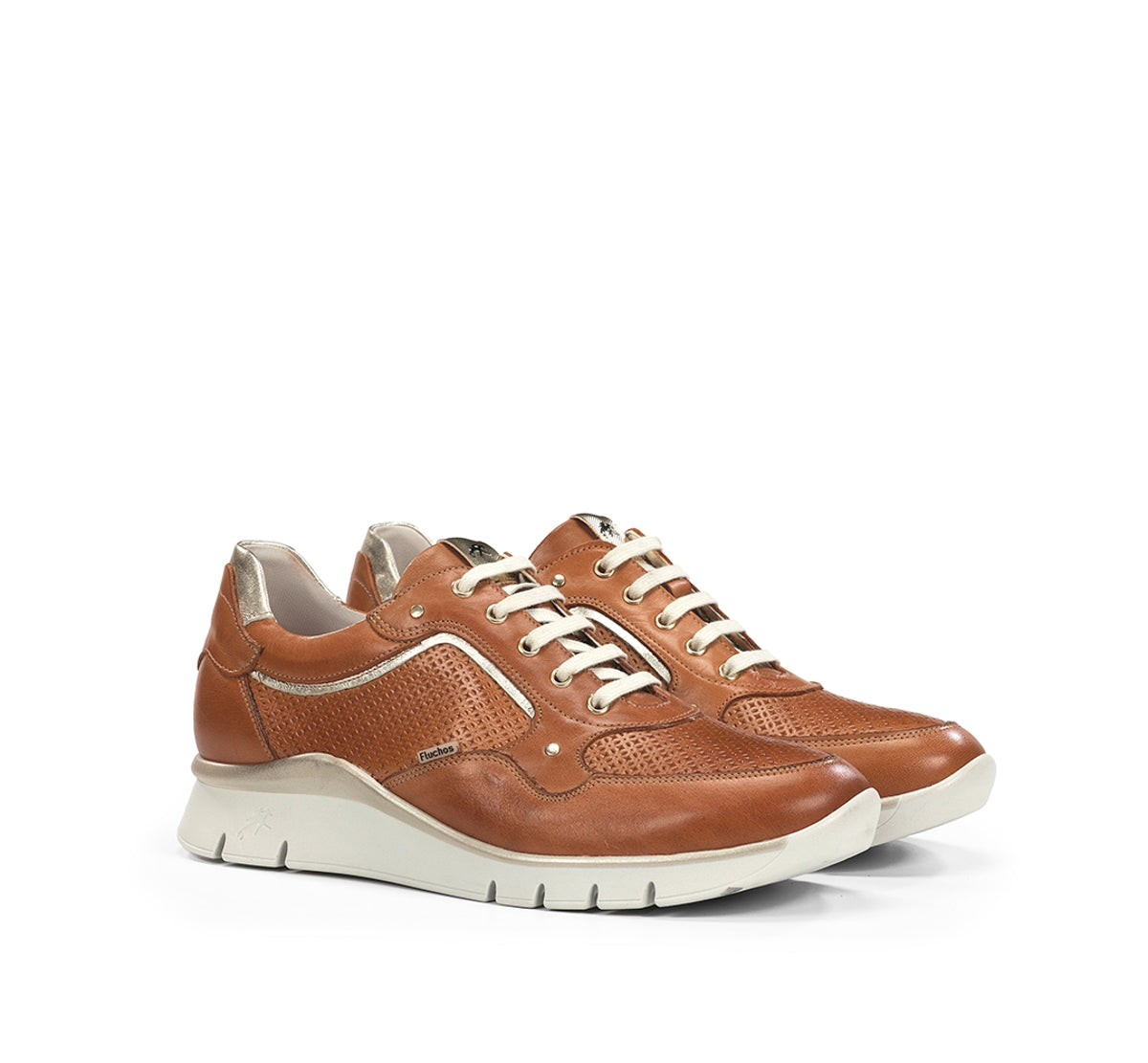 Fluchos Union F2175 baskets femme marron coupe large
