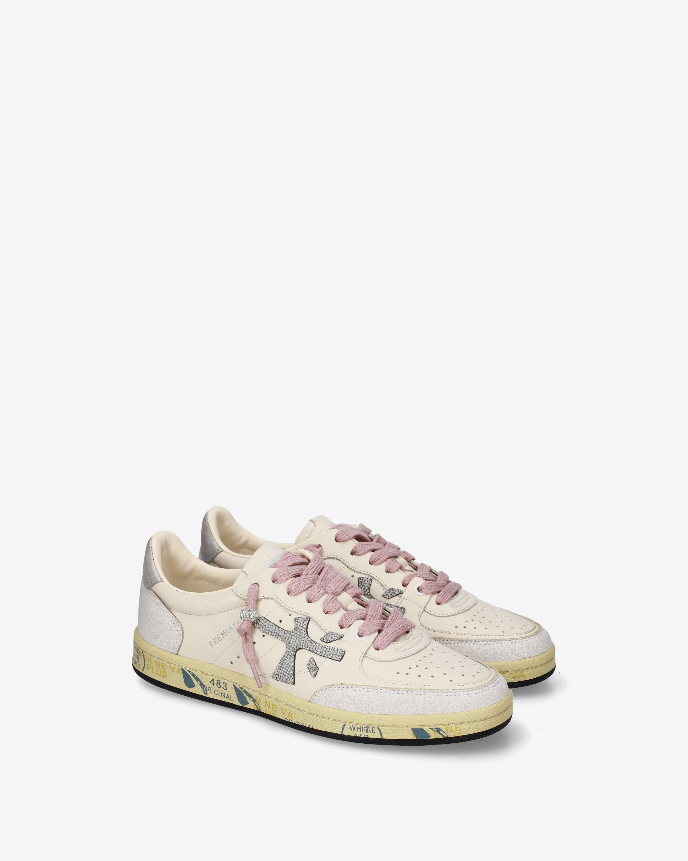 Premiata Bskt Clayd 8467 baskets femme blanc cuir