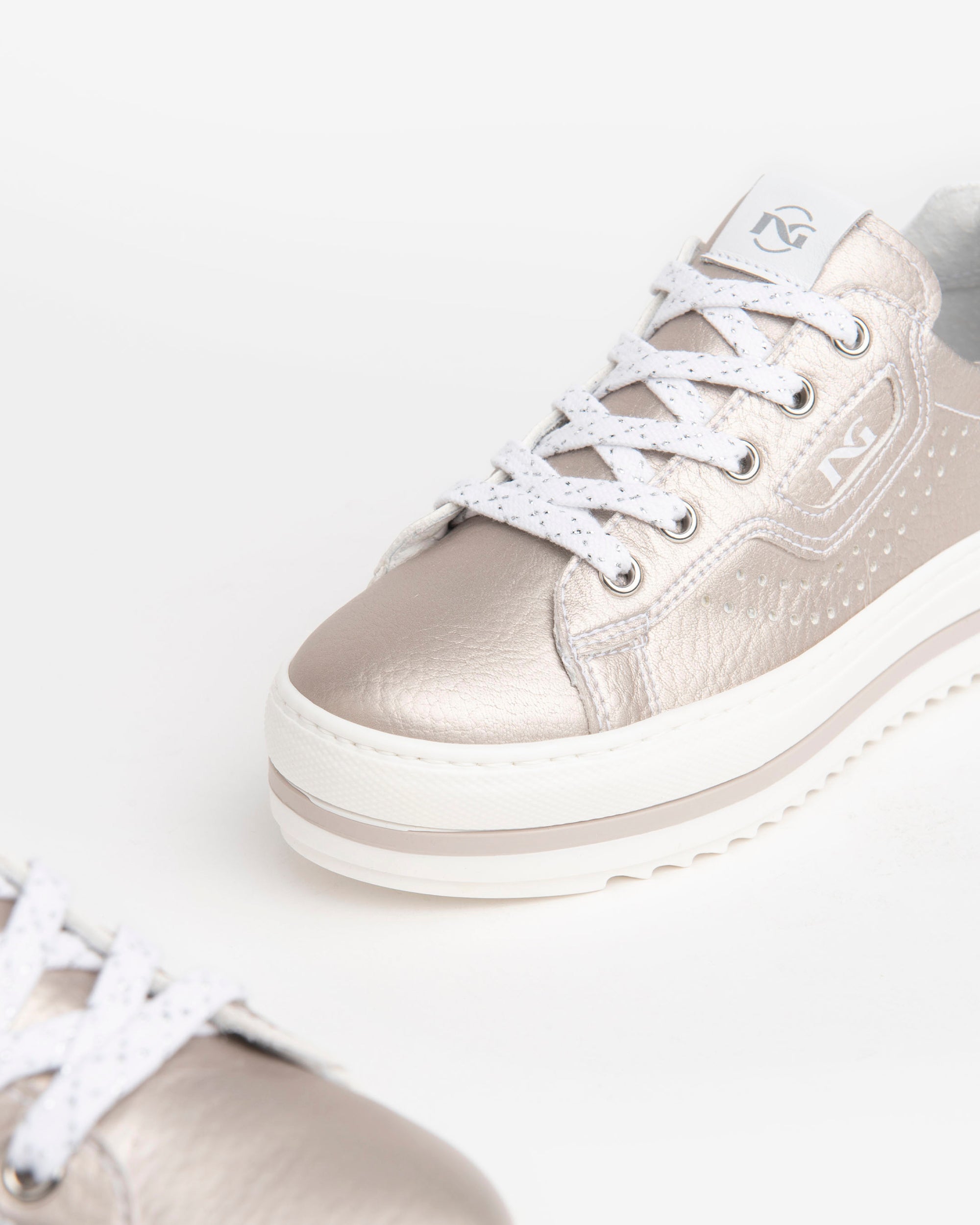 Nero Giardini Sneakers baskets ado fille zip cuir