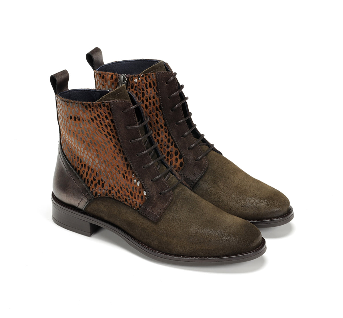 Dorking Harvard D8709 bottines vertes femme