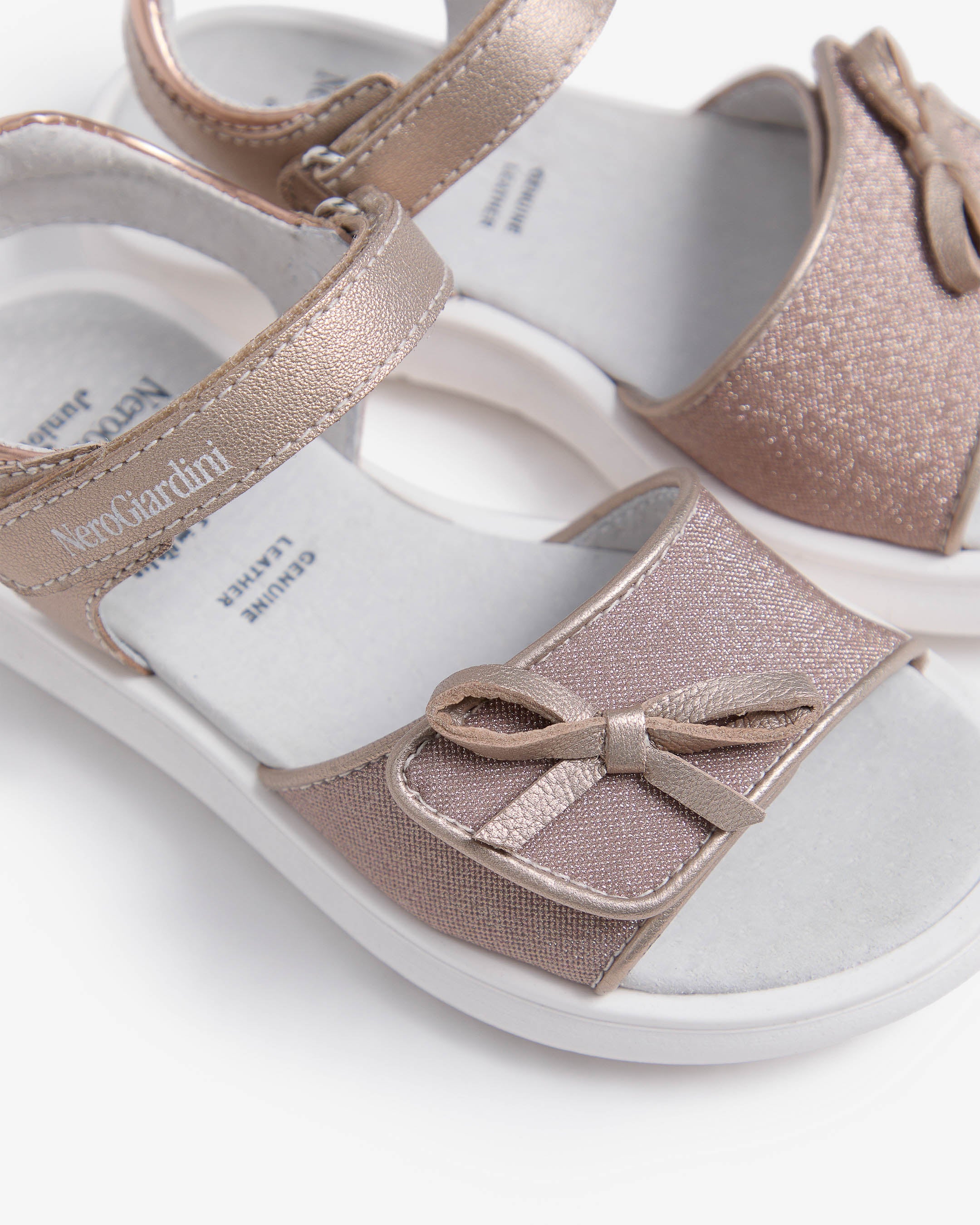 Nero Giardini Sandals sandales fille tissu cuir été
