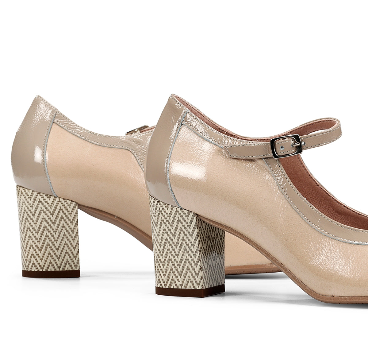 Dorking Rodin D9092 Chaussures Femme Nude Boucle