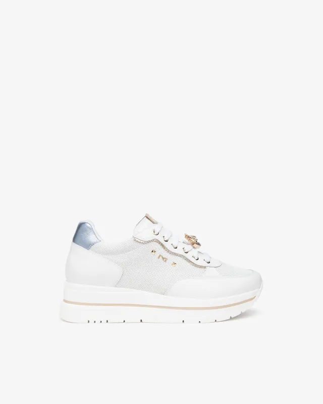 Nero Giardini Sneakers Baskets Cuir Tissu 38 Confort
