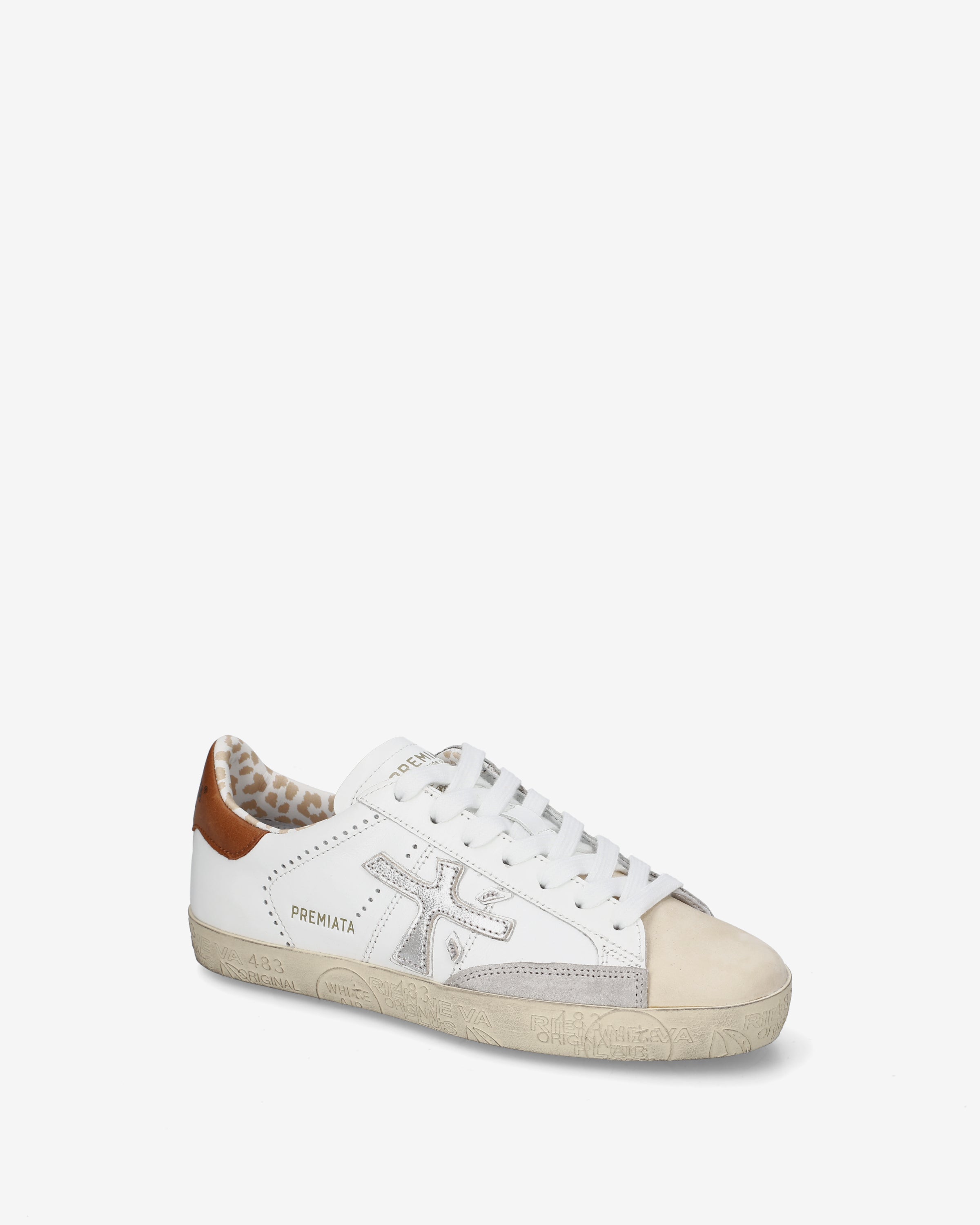 Premiata Stevend 8489 sneakers femme crème cuir