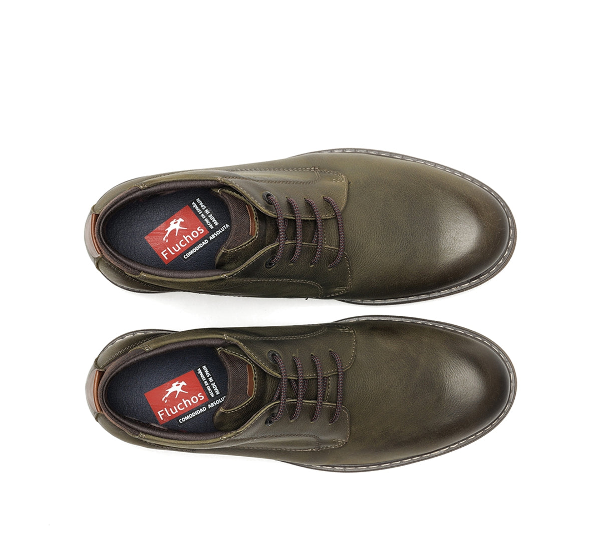 Fluchos Truman F1593 bottine verte cuir homme