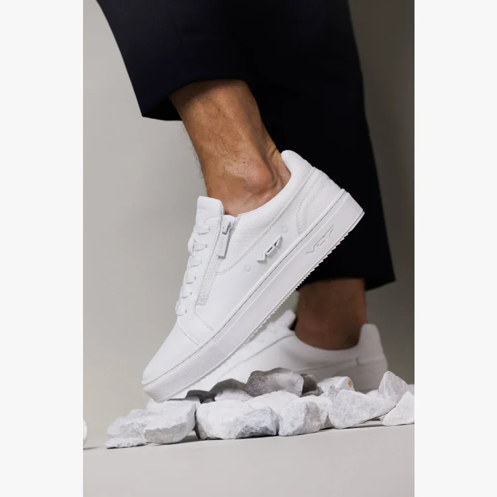 VO7 Roma Snake White basket blanche effet serpent