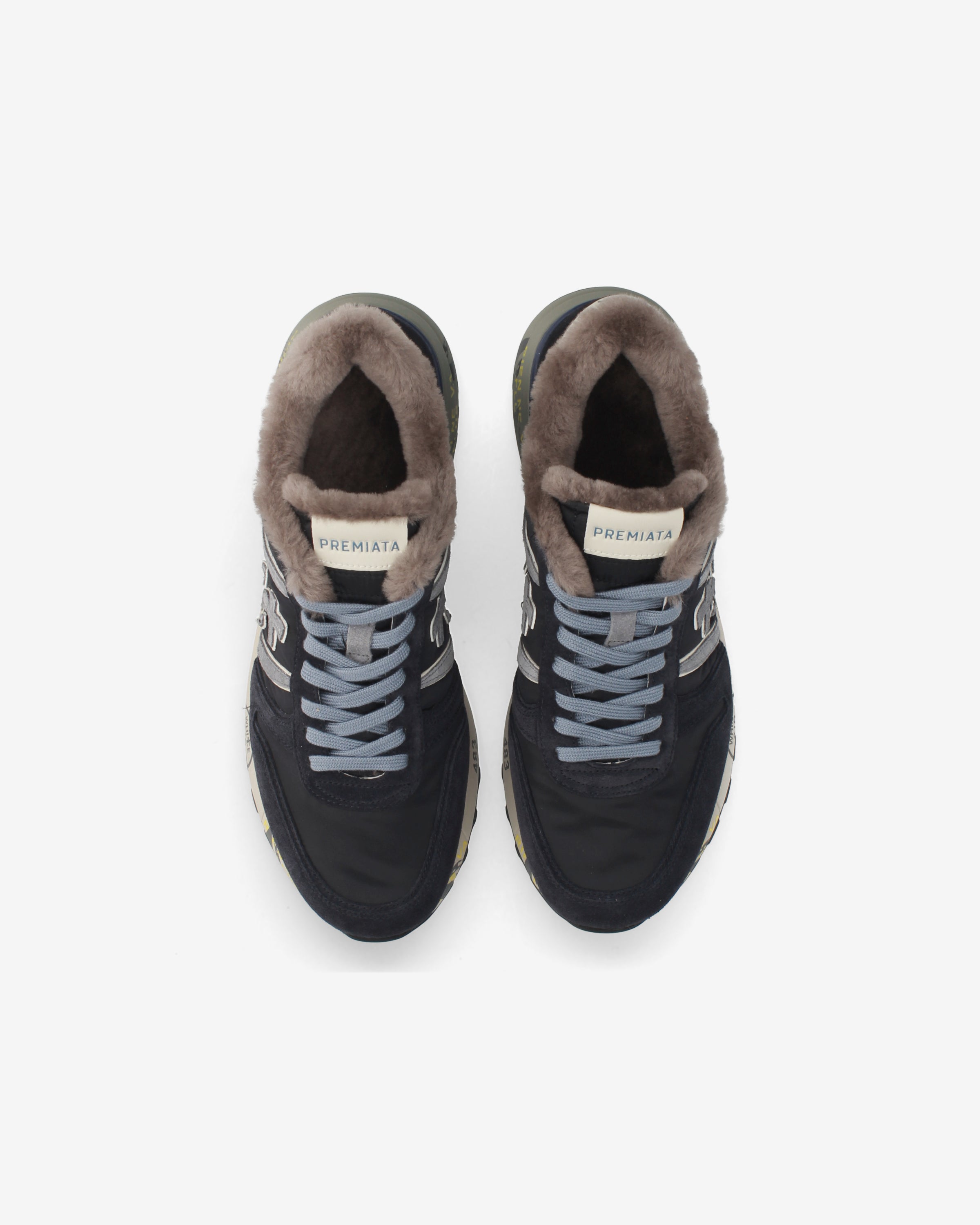 Premiata Lander 8656M Sneakers Homme Nylon Suède
