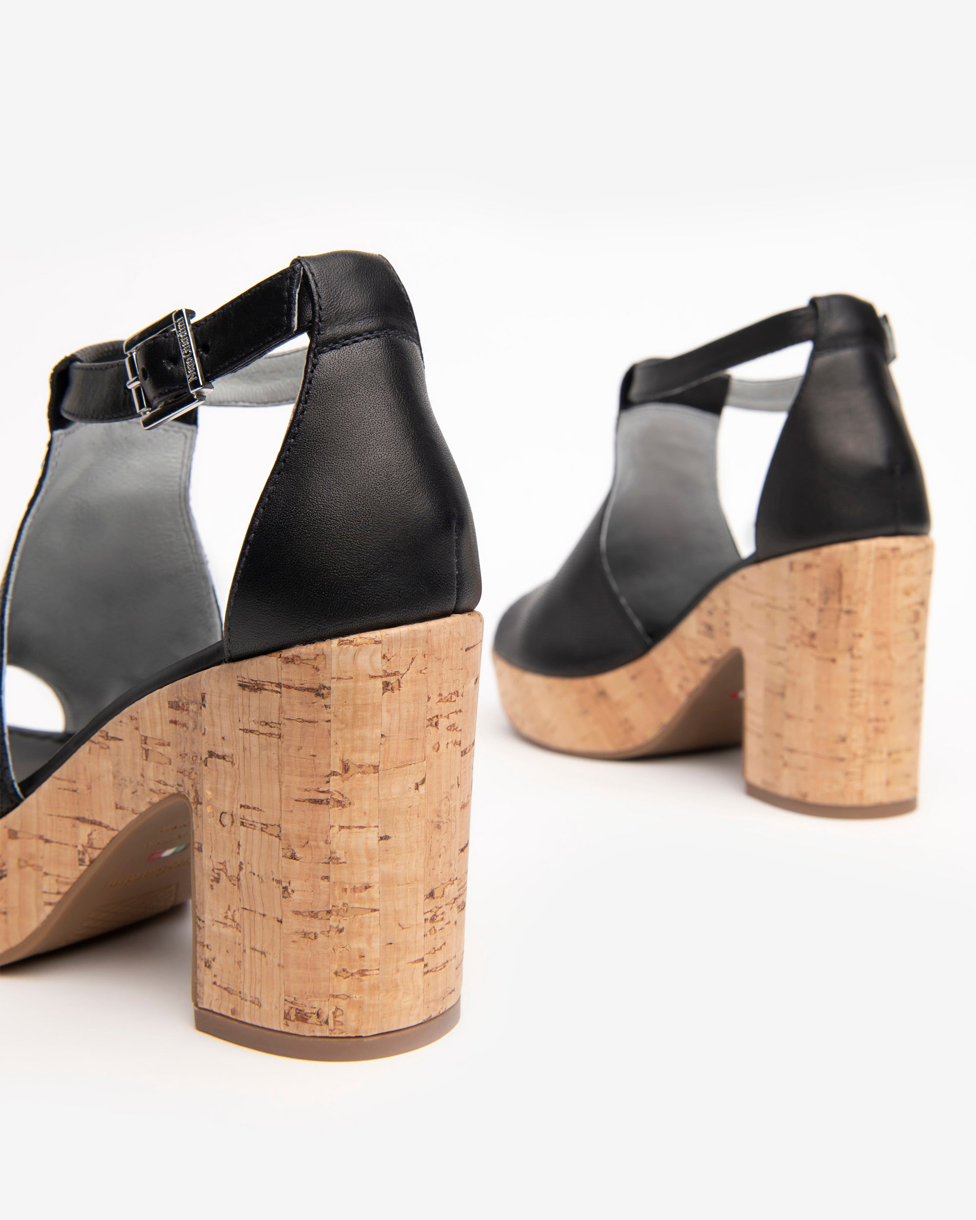 Nero Giardini Sandals sandales talon liège 9 cm