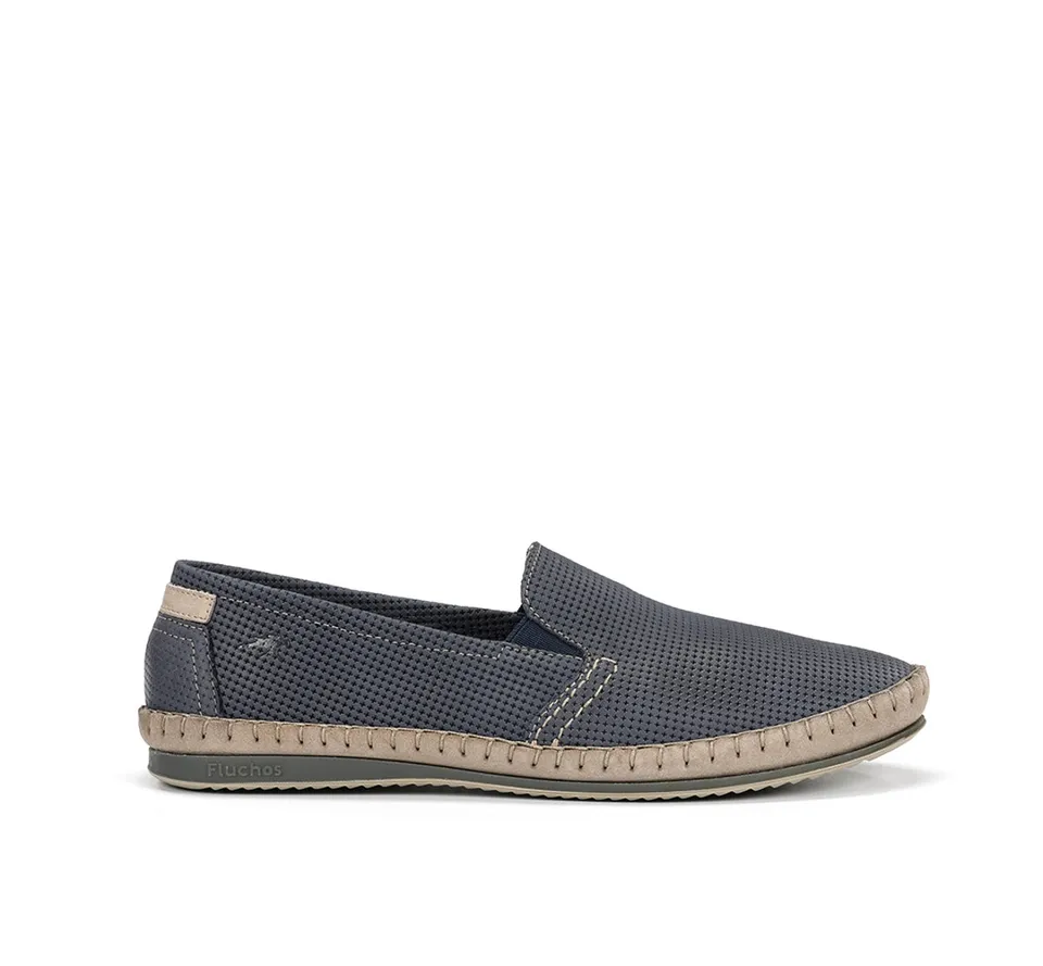 Fluchos Bahamas 8674 slip on homme bleu sans lacets