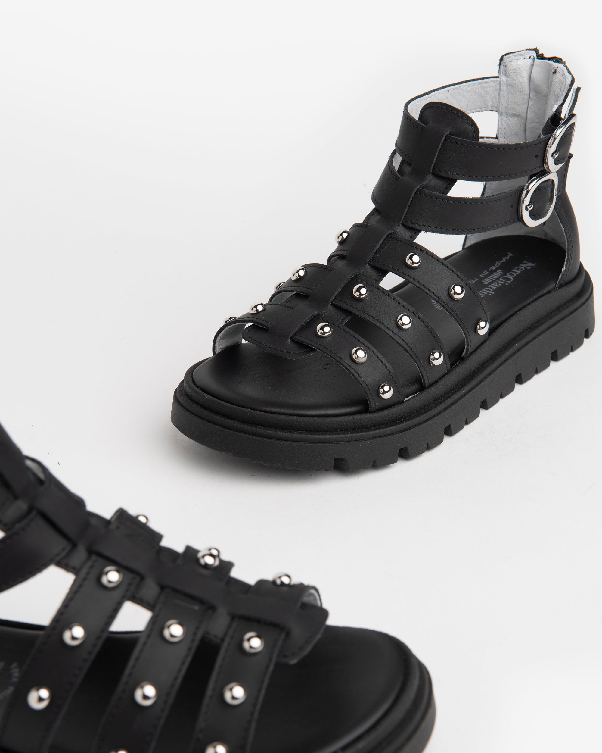 Nero Giardini Sandals sandales fille cuir spartiates boucles