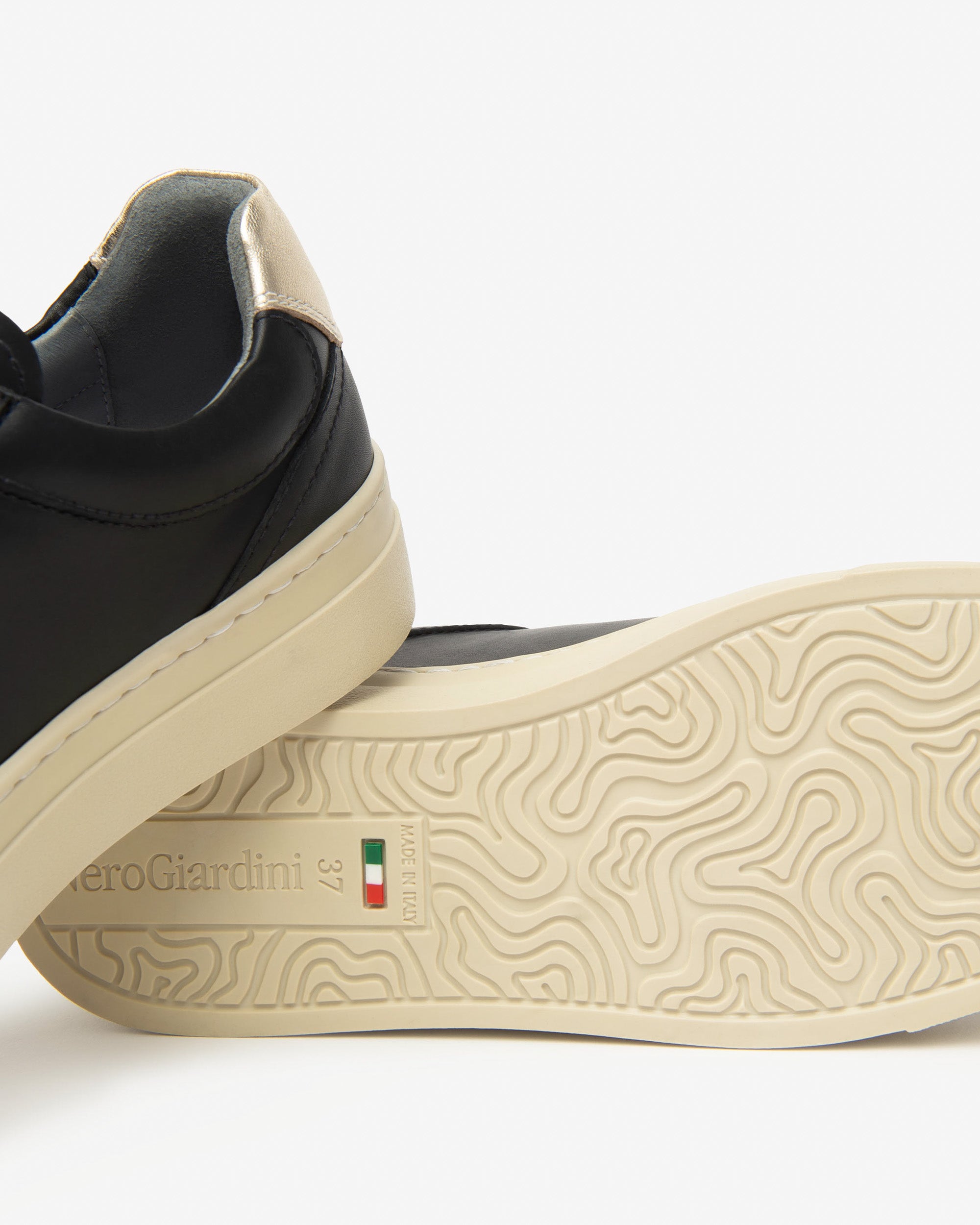 Nero Giardini Sneakers cuir tissu femme 38